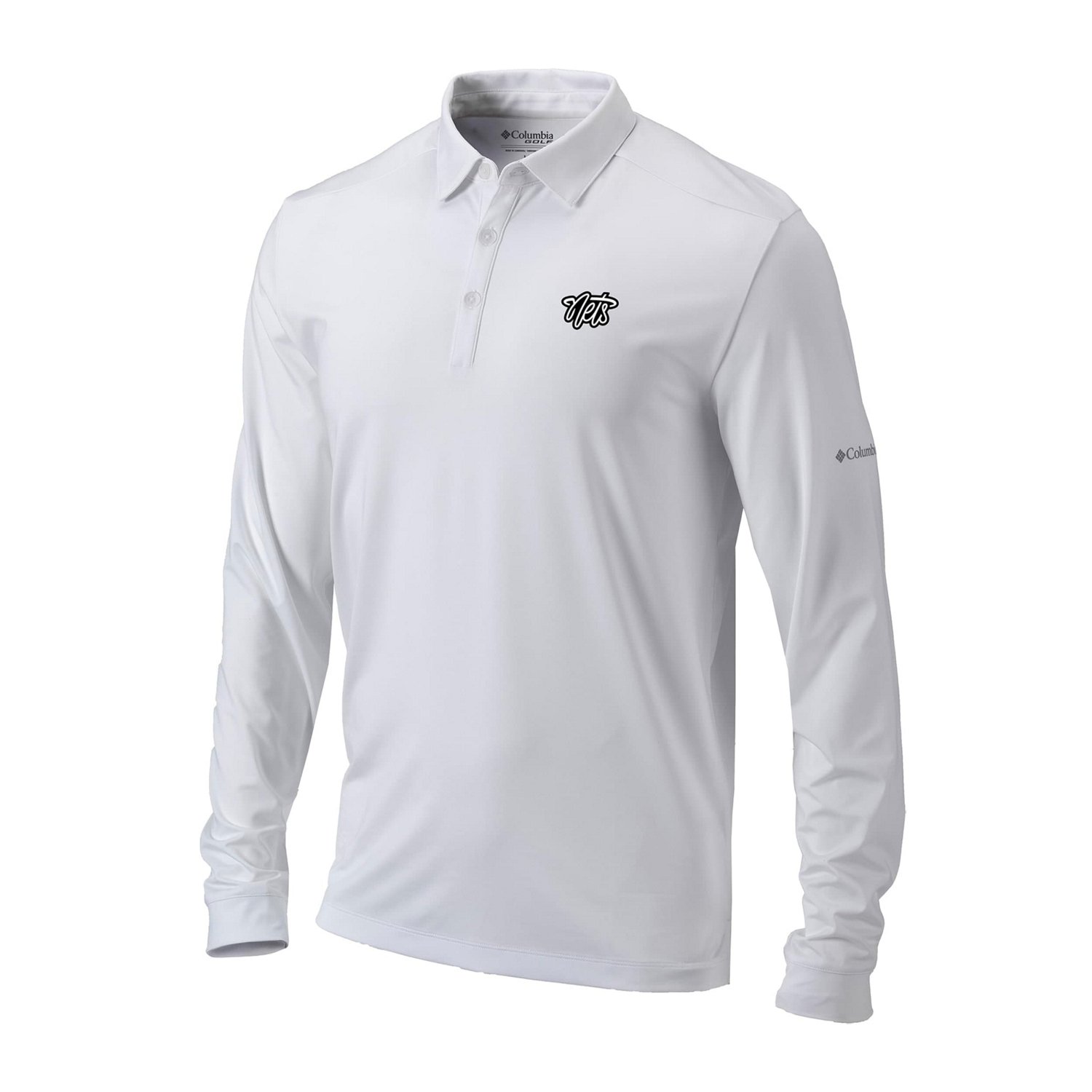 Columbia Brooklyn Nets Omni-Wick Pin High Long Sleeve Polo                                                                       - view number 2