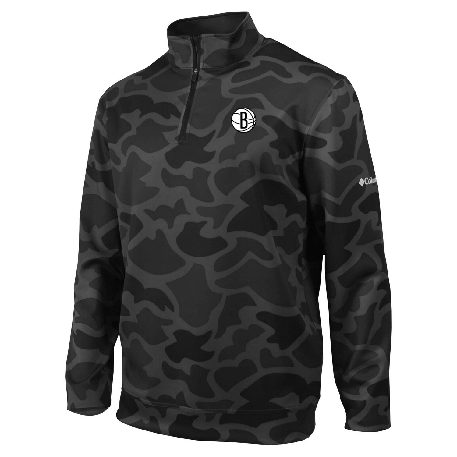 Columbia Brooklyn Nets Omni-Wick Wickhams Hills Quarter-Zip Pullover Top                                                         - view number 1