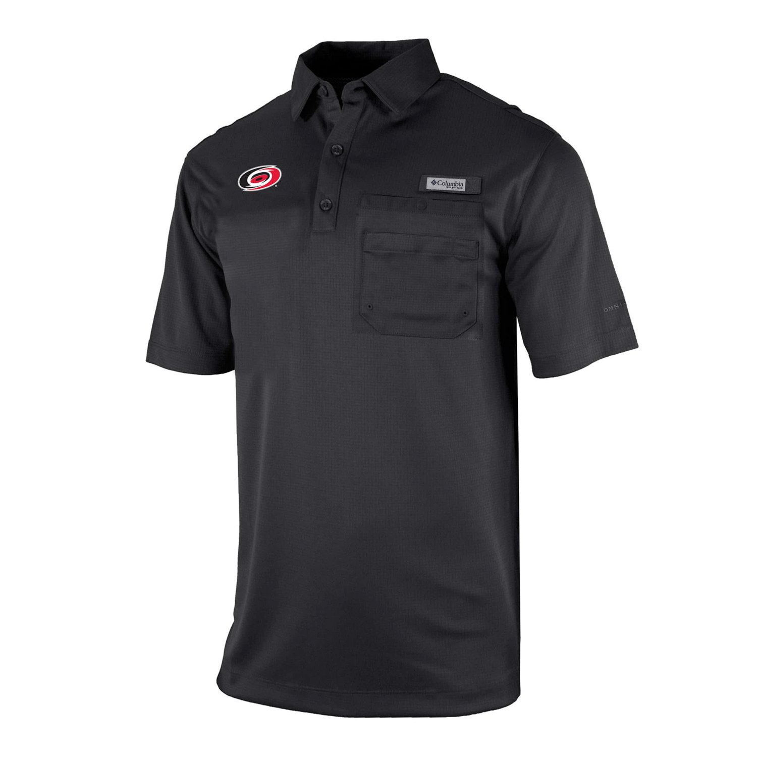 Columbia Carolina Hurricanes Flycaster Omni-Wick Pocket Polo - view number 2
