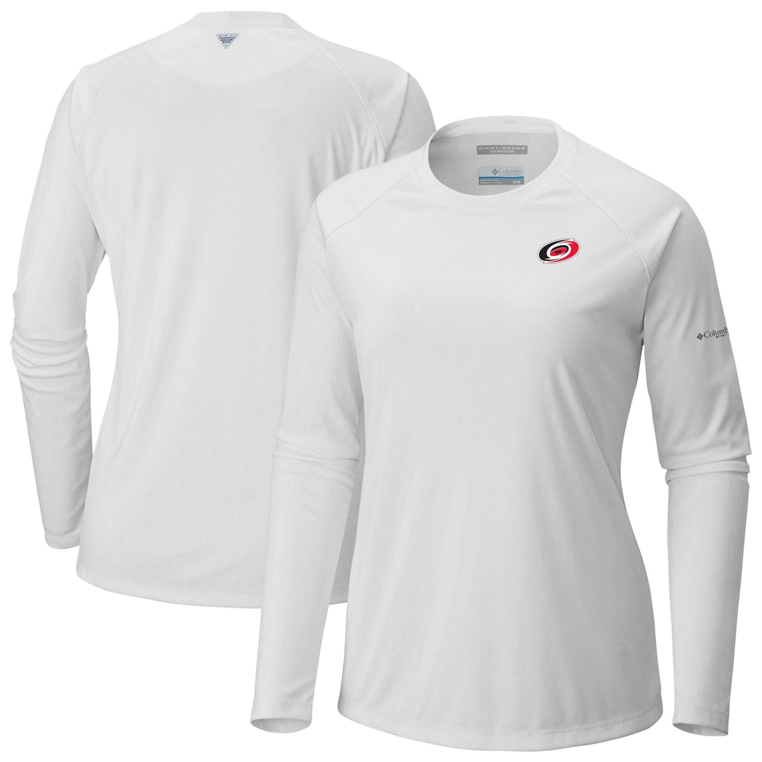 Columbia Carolina Hurricanes Omni-Shade Tidal Tee II Raglan Long Sleeve T-Shirt
