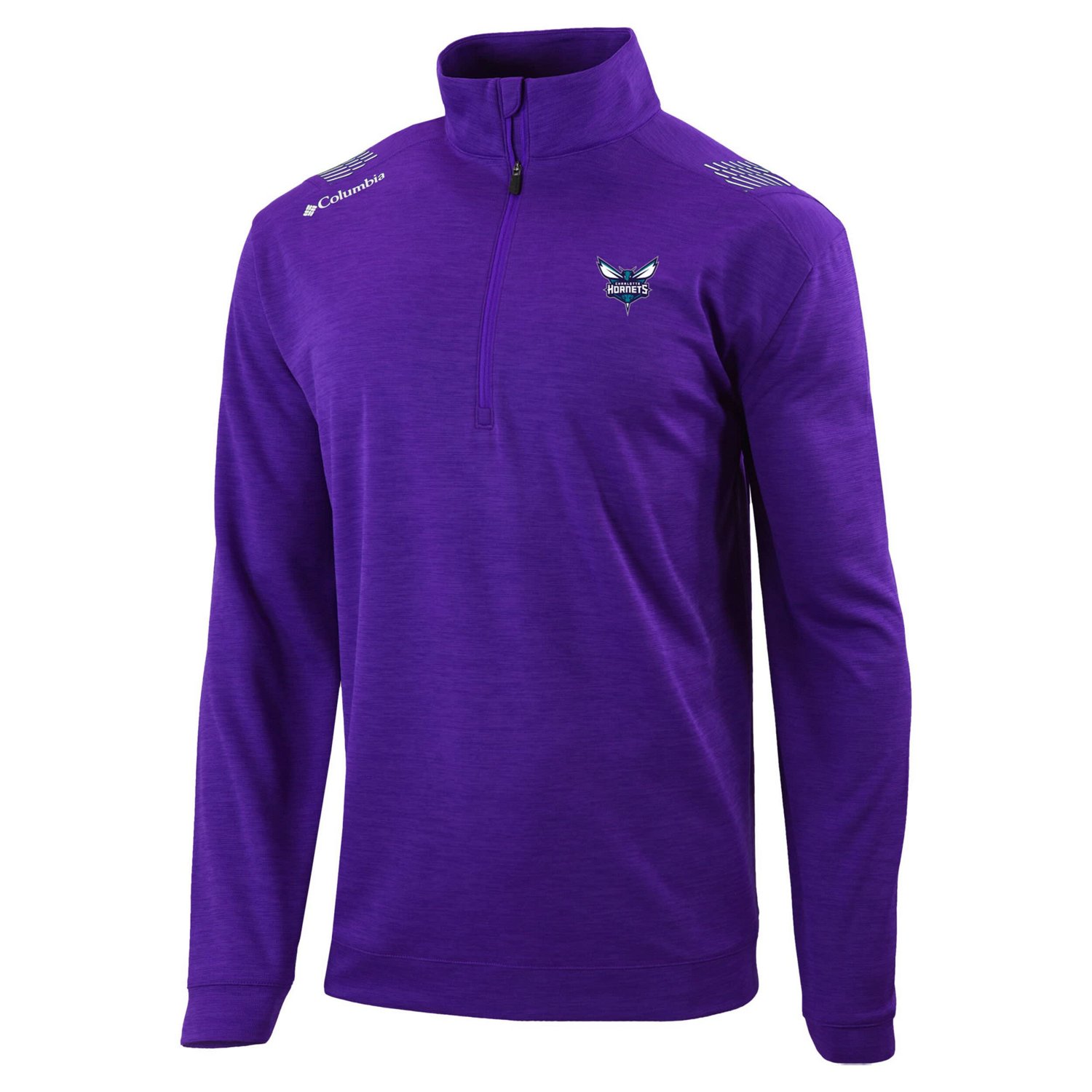 Columbia Charlotte Hornets Oakland Downs Quarter-Zip Pullover