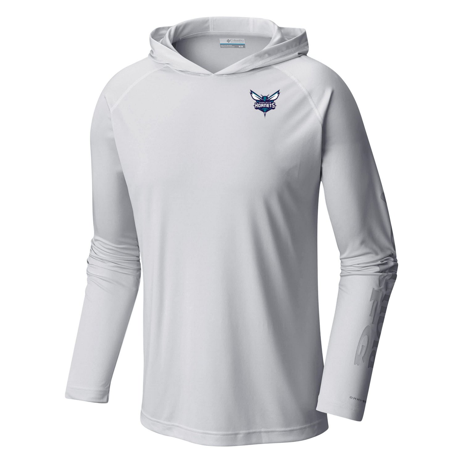 Columbia Charlotte Hornets Terminal Tackle Long Sleeve Hoodie T-Shirt                                                            - view number 2