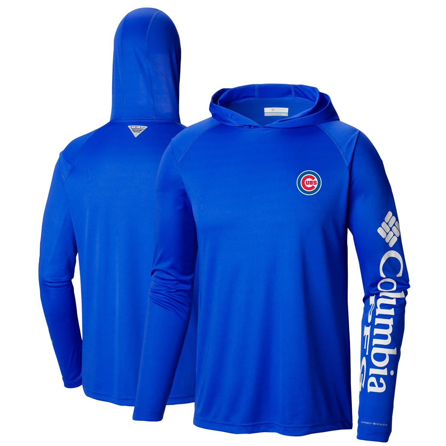 Columbia Chicago Cubs Terminal Tackle Long Sleeve Hoodie T Shirt Academy