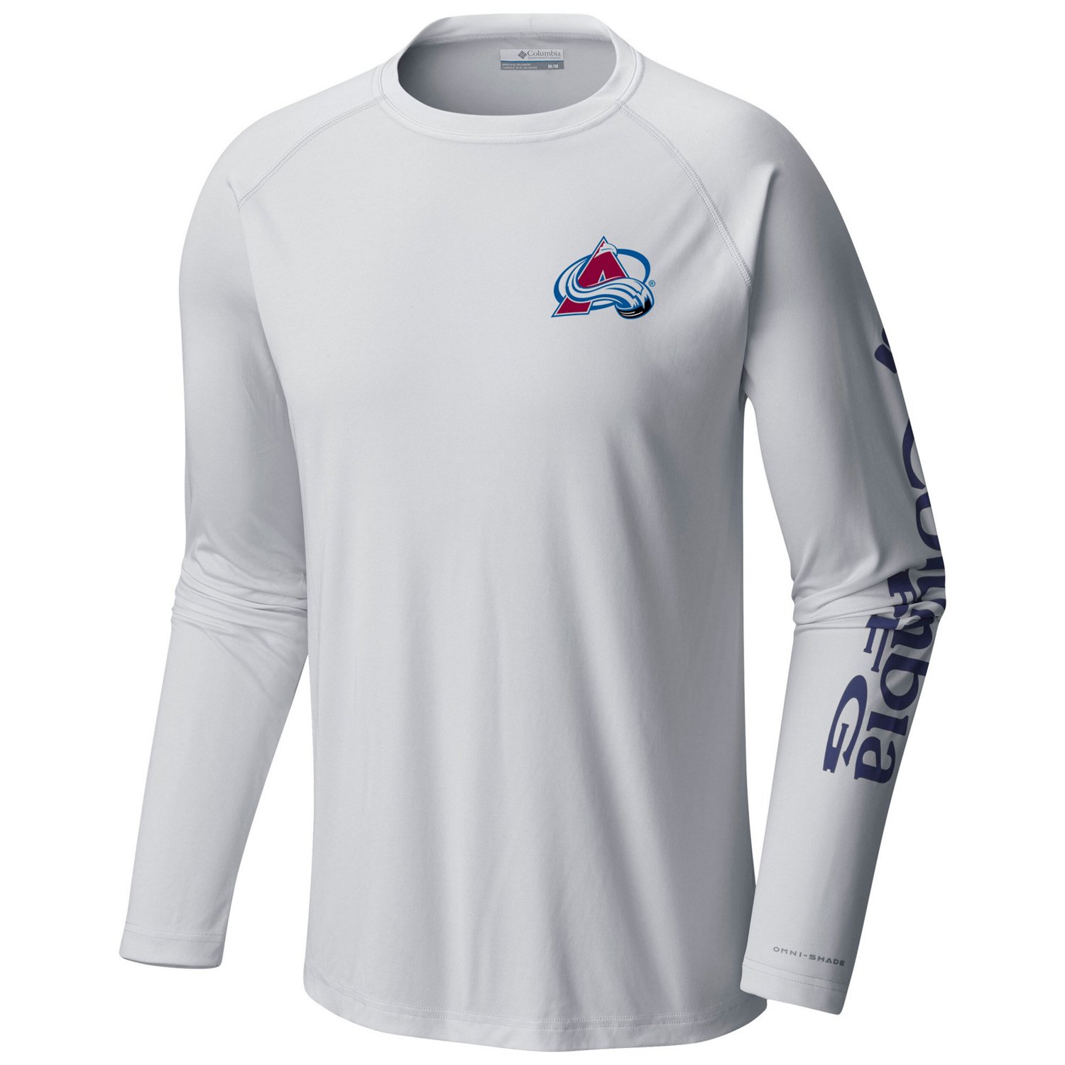 Columbia Colorado Avalanche Terminal Tackle Omni-Shade Raglan Long Sleeve T-Shirt - view number 2
