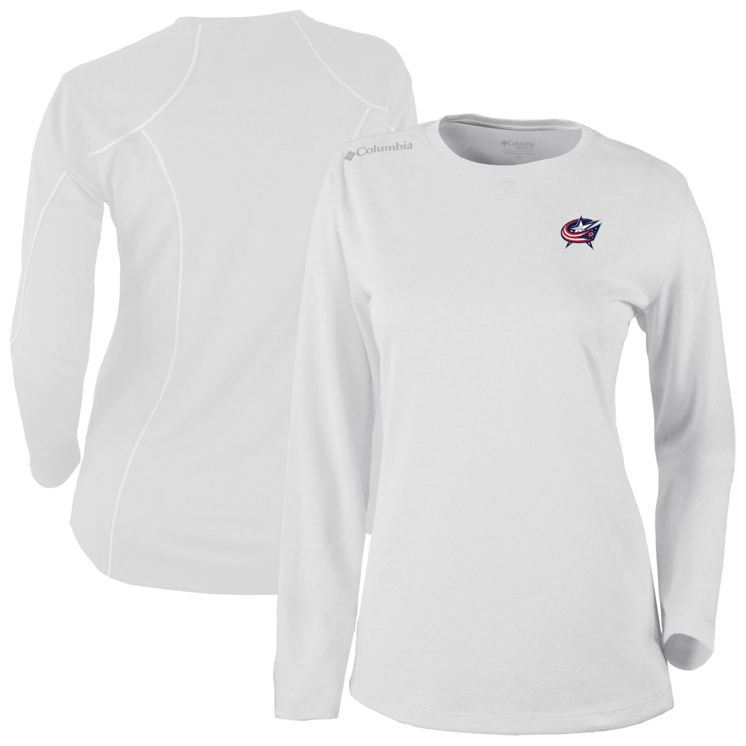 Columbia Columbus Blue Jackets Shotgun Omni-Wick Raglan Long Sleeve T-Shirt                                                      - view number 1