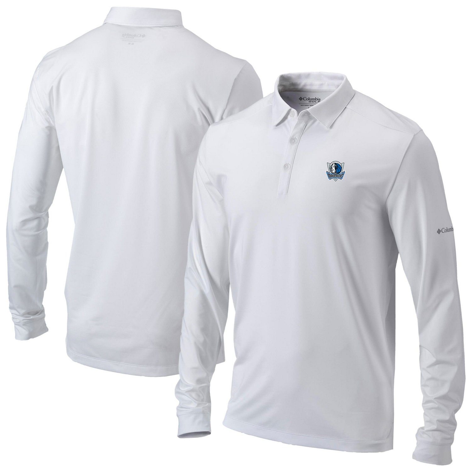 Columbia Dallas Mavericks Omni-Wick Pin High Long Sleeve Polo                                                                    - view number 1