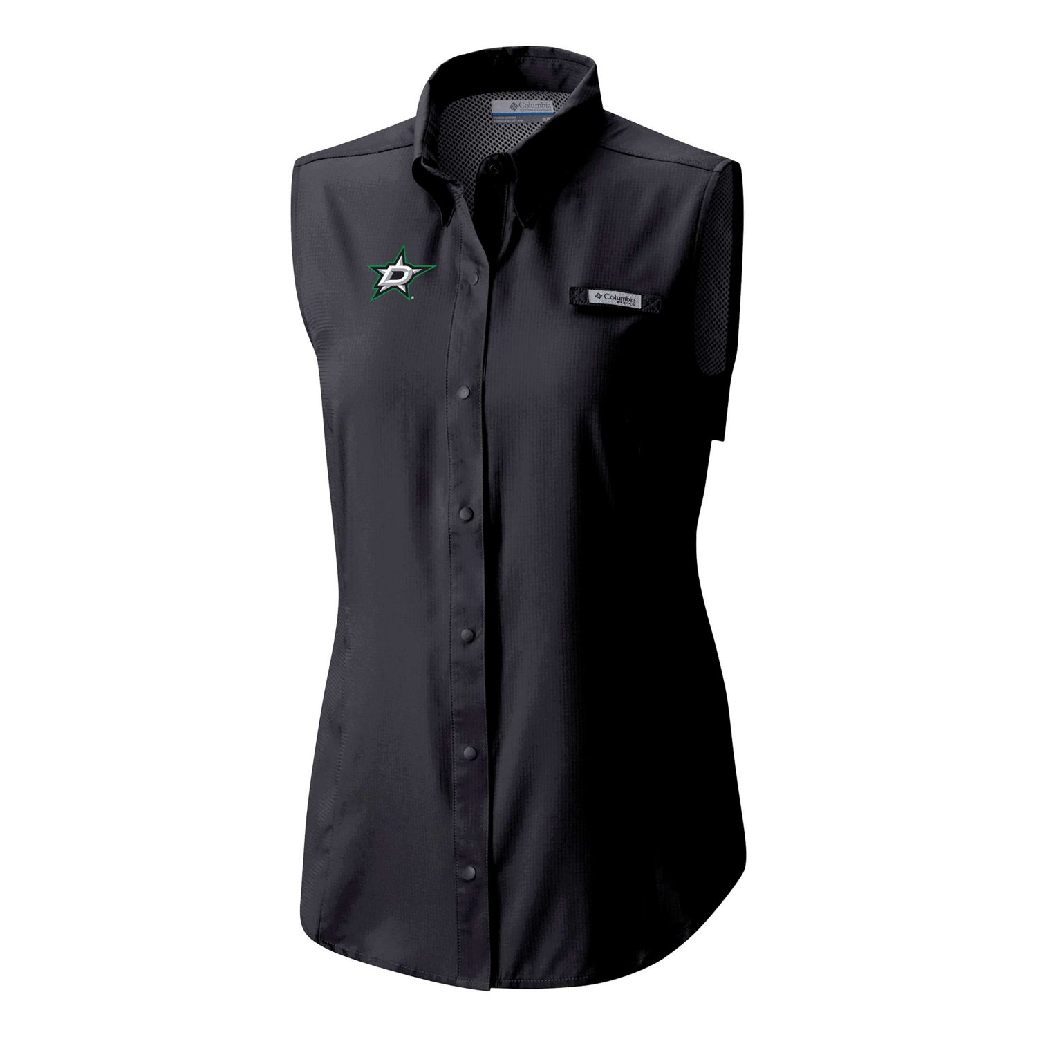 Columbia Dallas Stars Tamiami Omni-Shade Sleeveless Button-Up Shirt - view number 2
