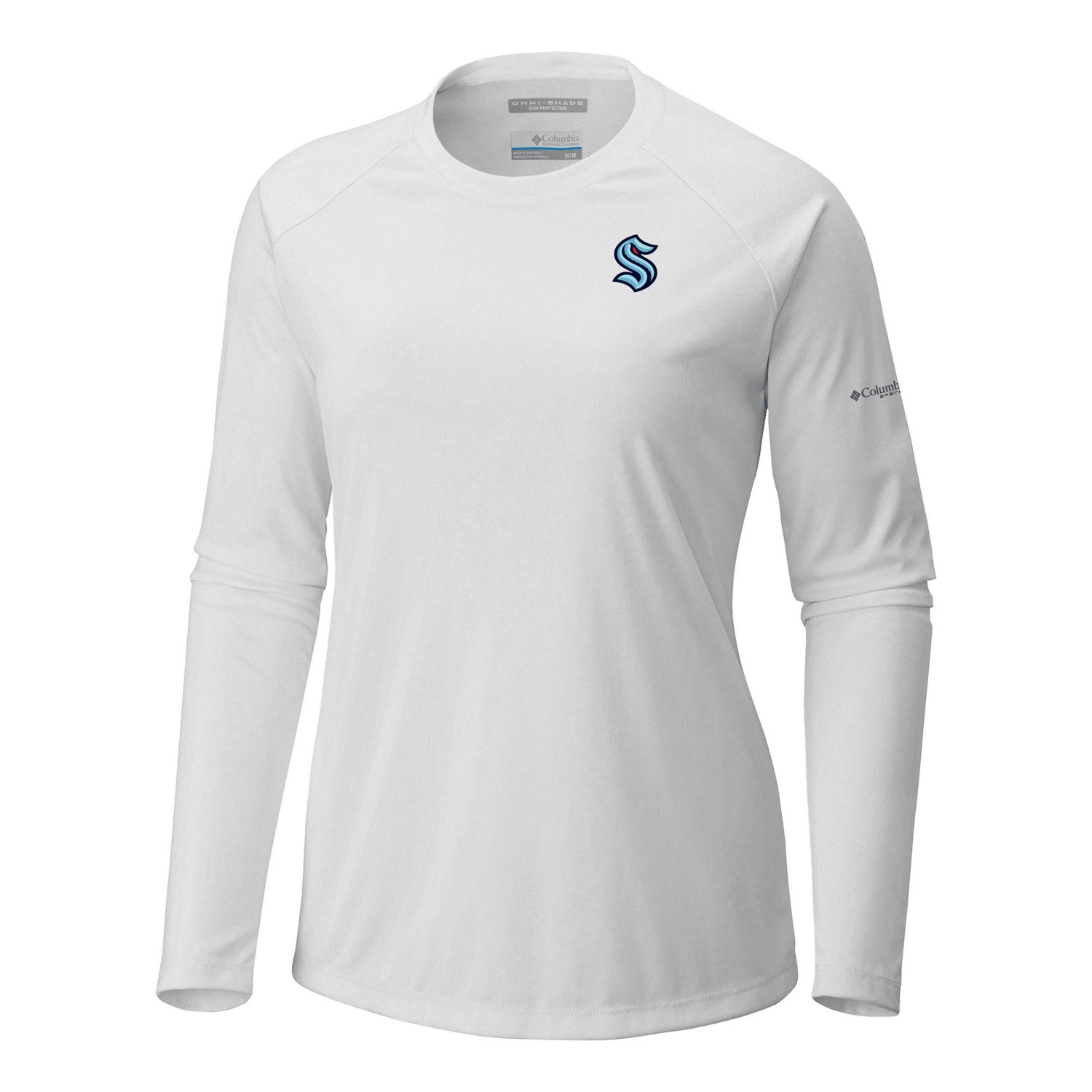 Columbia Deep Sea Seattle Kraken Omni-Shade Tidal Tee II Raglan Long Sleeve T-Shirt - view number 2