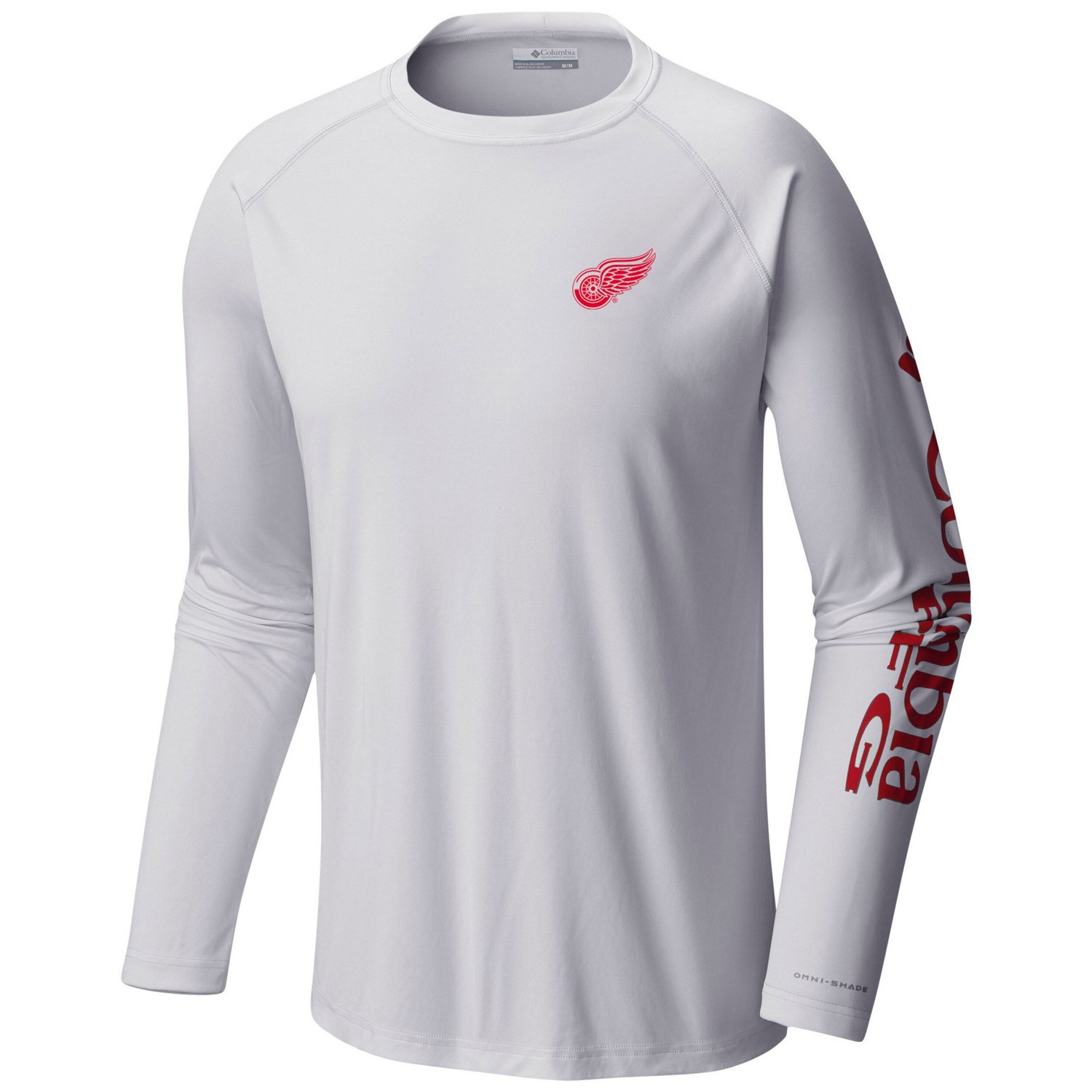 Columbia Detroit Red Wings Terminal Tackle Omni-Shade Raglan Long Sleeve T-Shirt - view number 2