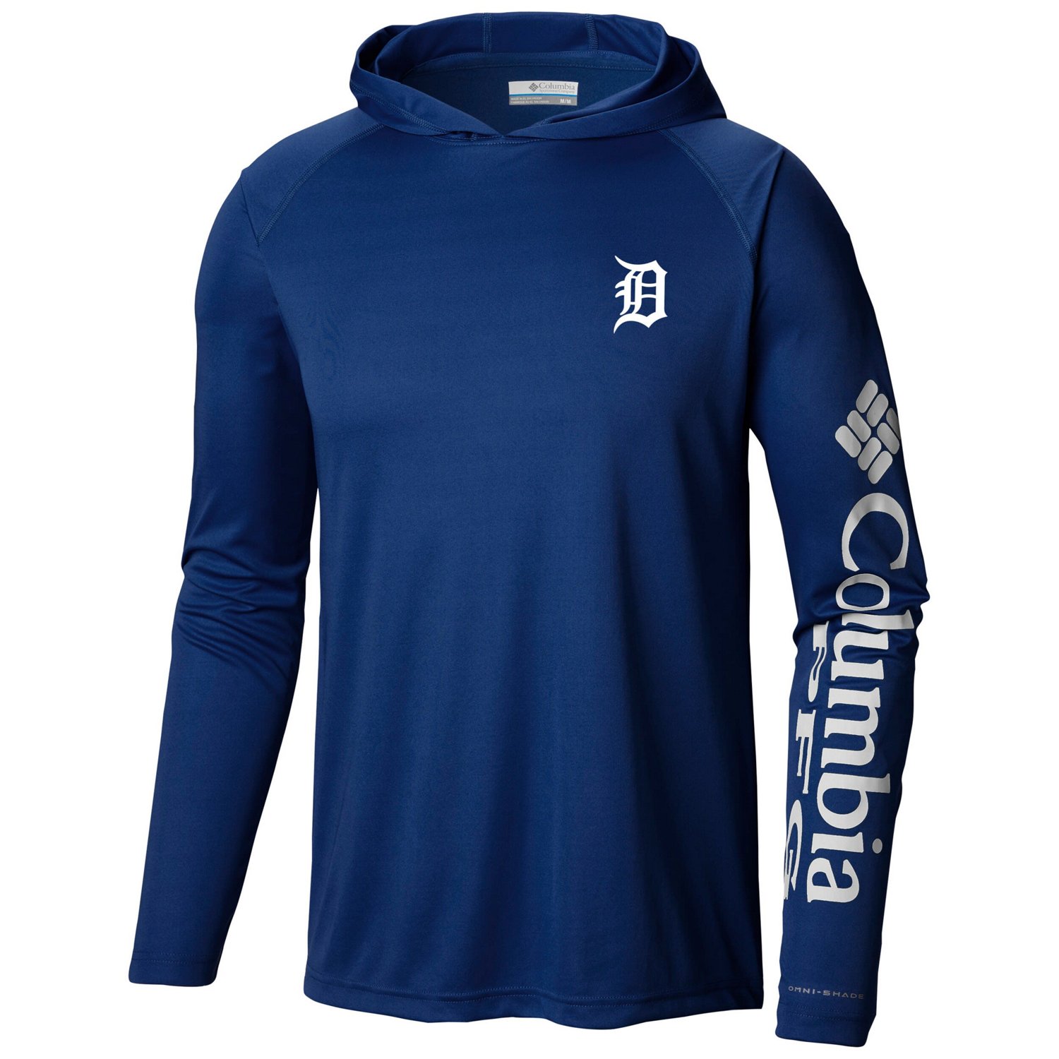 Columbia Detroit Tigers Terminal Tackle Long Sleeve Hoodie T-Shirt