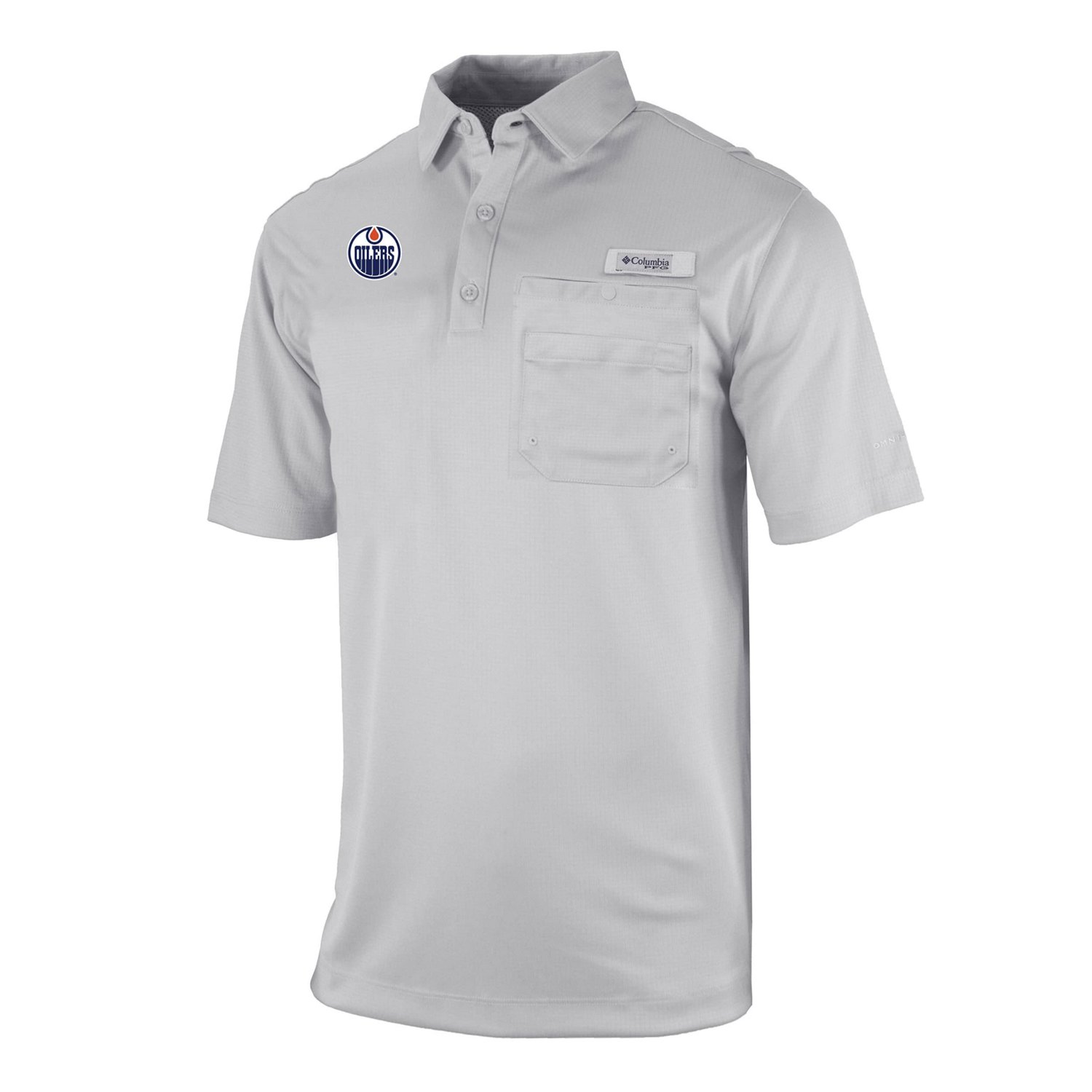 Columbia Edmonton Oilers Flycaster Omni-Wick Pocket Polo - view number 2