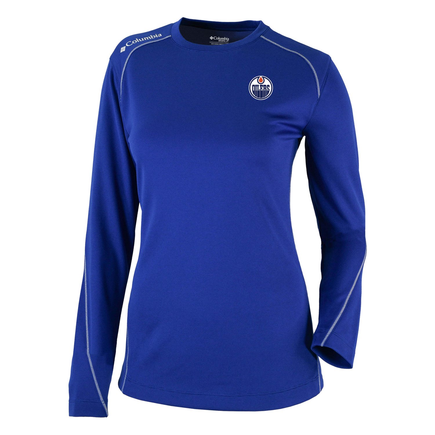 Columbia Edmonton Oilers Shotgun Omni-Wick Raglan Long Sleeve T-Shirt                                                            - view number 2