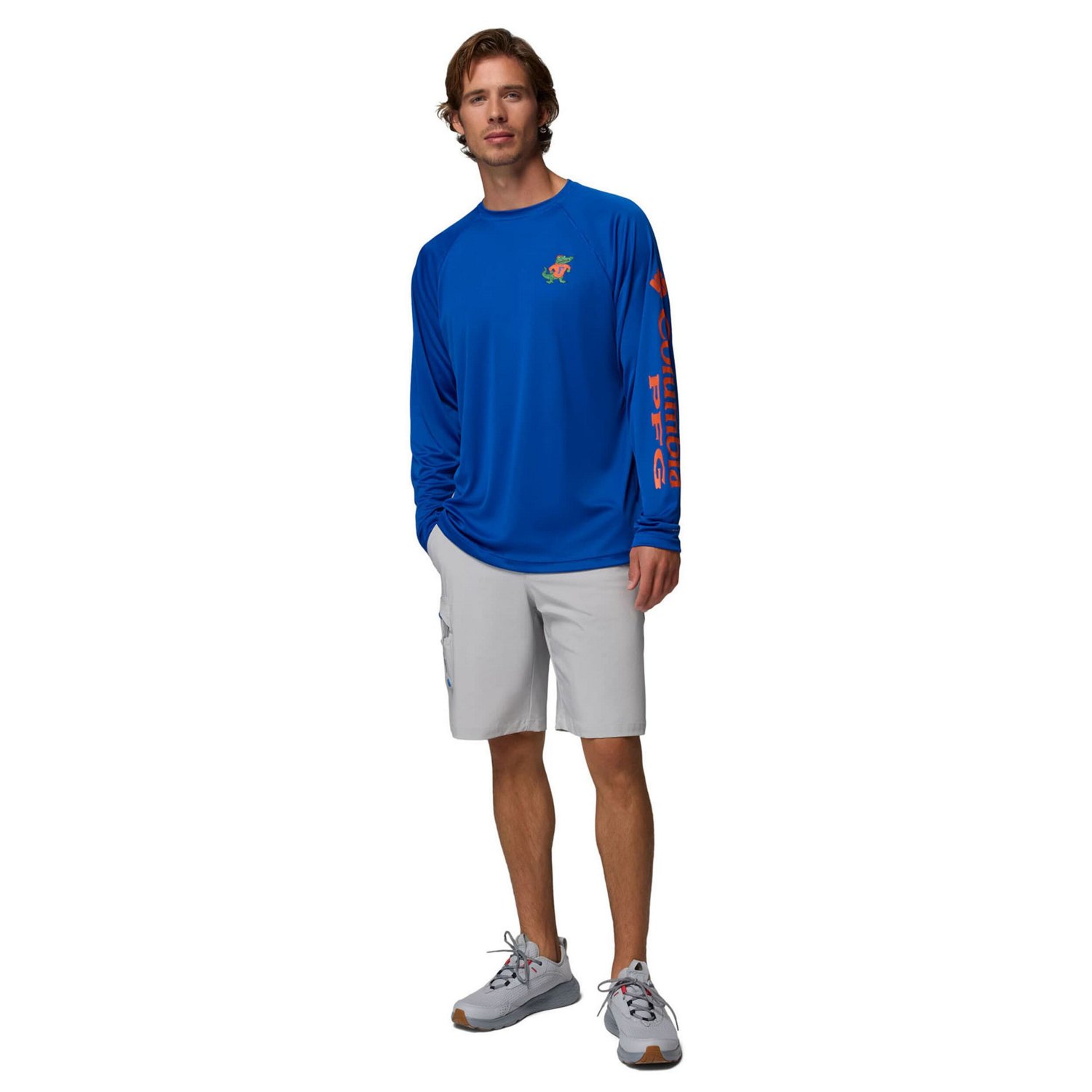 Columbia Florida Gators Big  Tall Terminal Tackle Long Sleeve Omni-Shade T-Shirt - view number 3