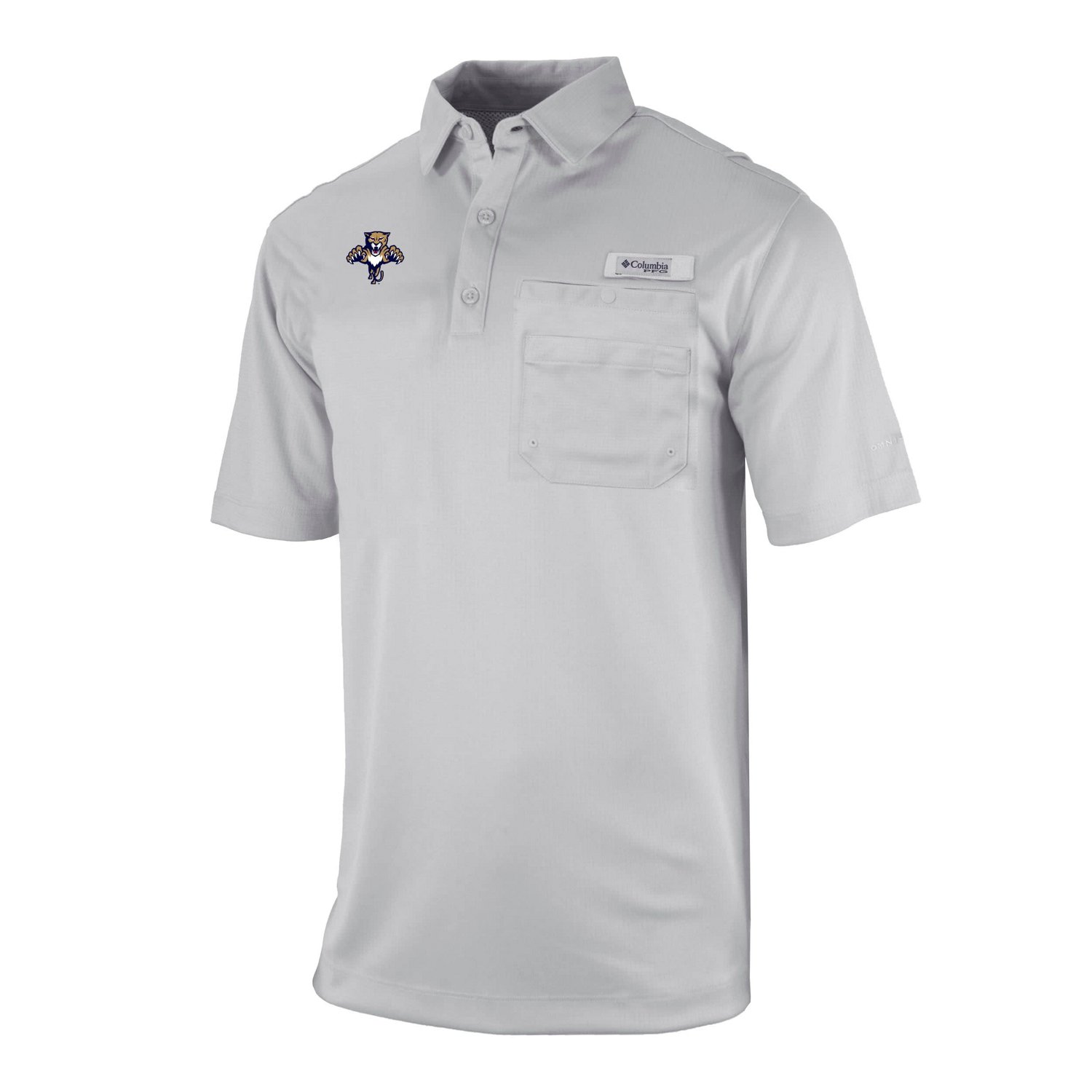 Columbia Florida Panthers Flycaster Omni-Wick Pocket Polo - view number 2