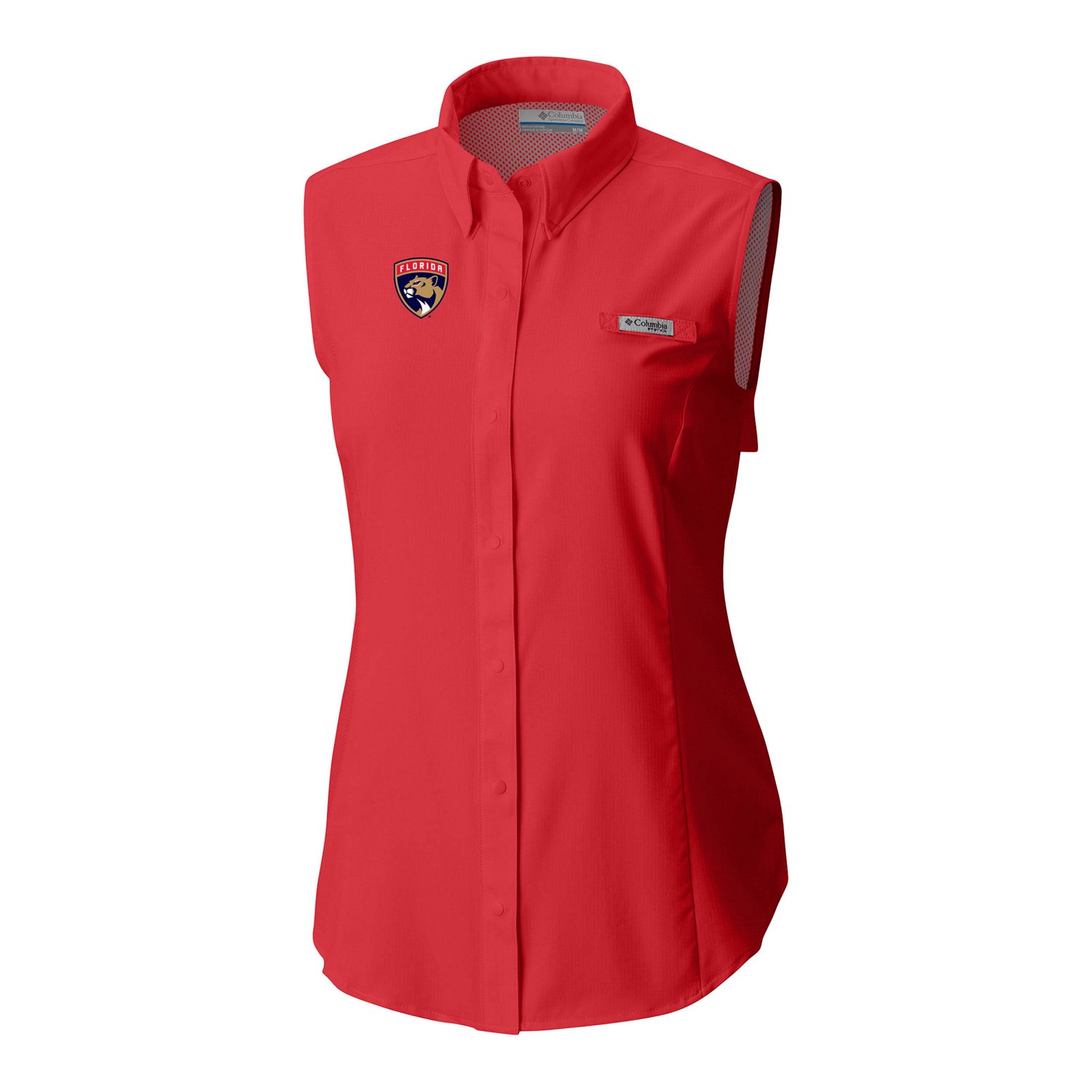 Columbia Florida Panthers Tamiami Omni-Shade Sleeveless Button-Up Shirt                                                          - view number 2