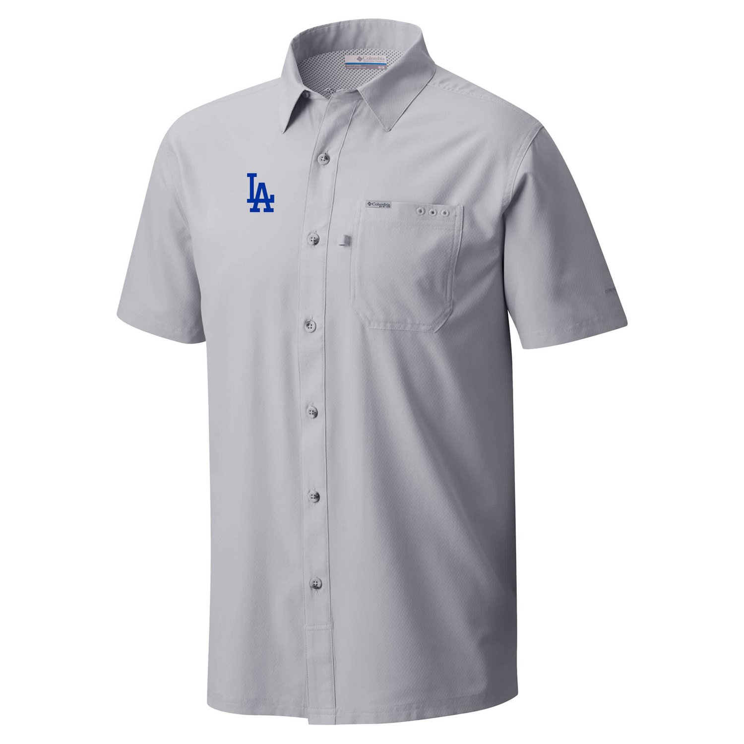Columbia Los Angeles Dodgers Slack Tide Omni-Wick Button-Up Camp Shirt - view number 2
