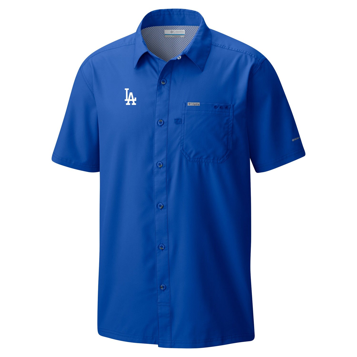 Columbia Los Angeles Dodgers Slack Tide Omni-Wick Button-Up Camp Shirt - view number 2