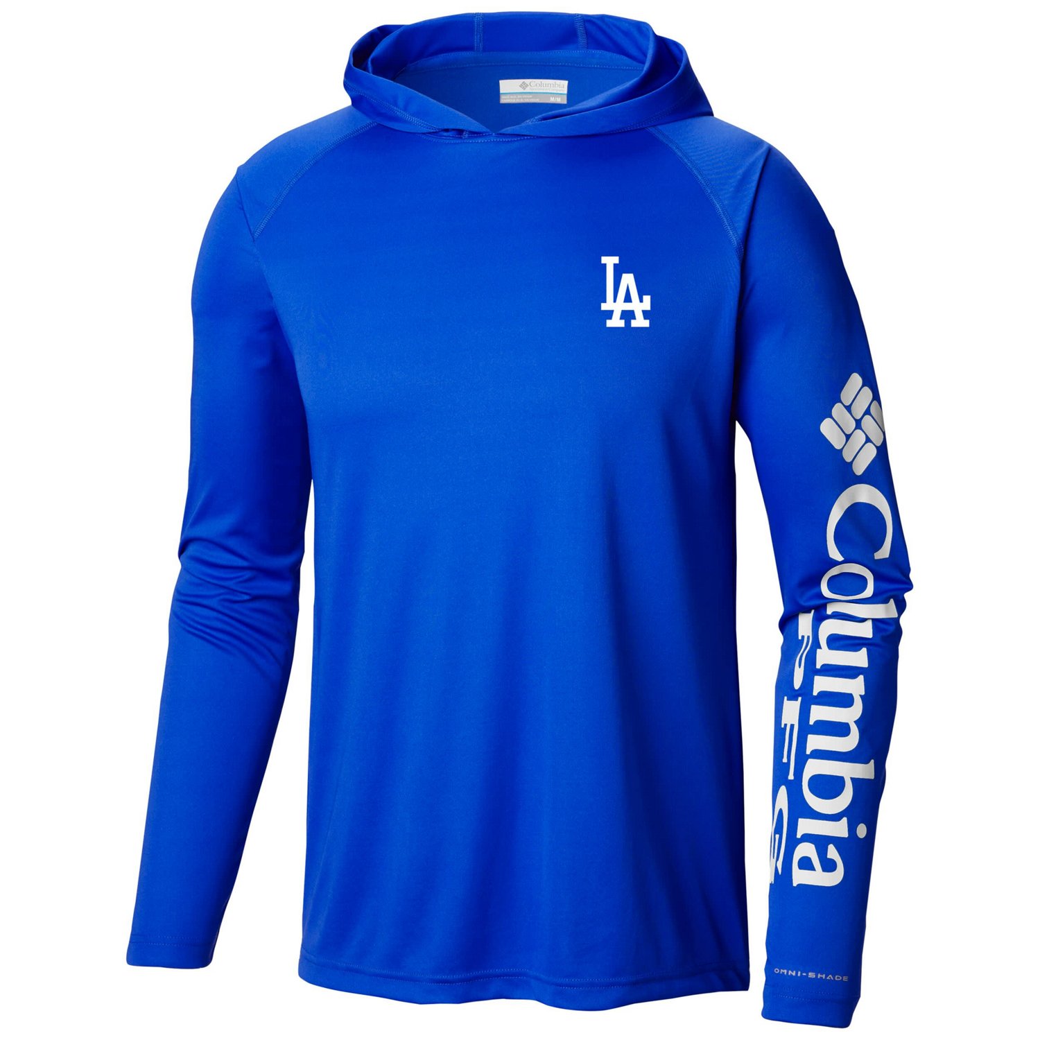Columbia Los Angeles Dodgers Terminal Tackle Long Sleeve Hoodie T-Shirt - view number 2
