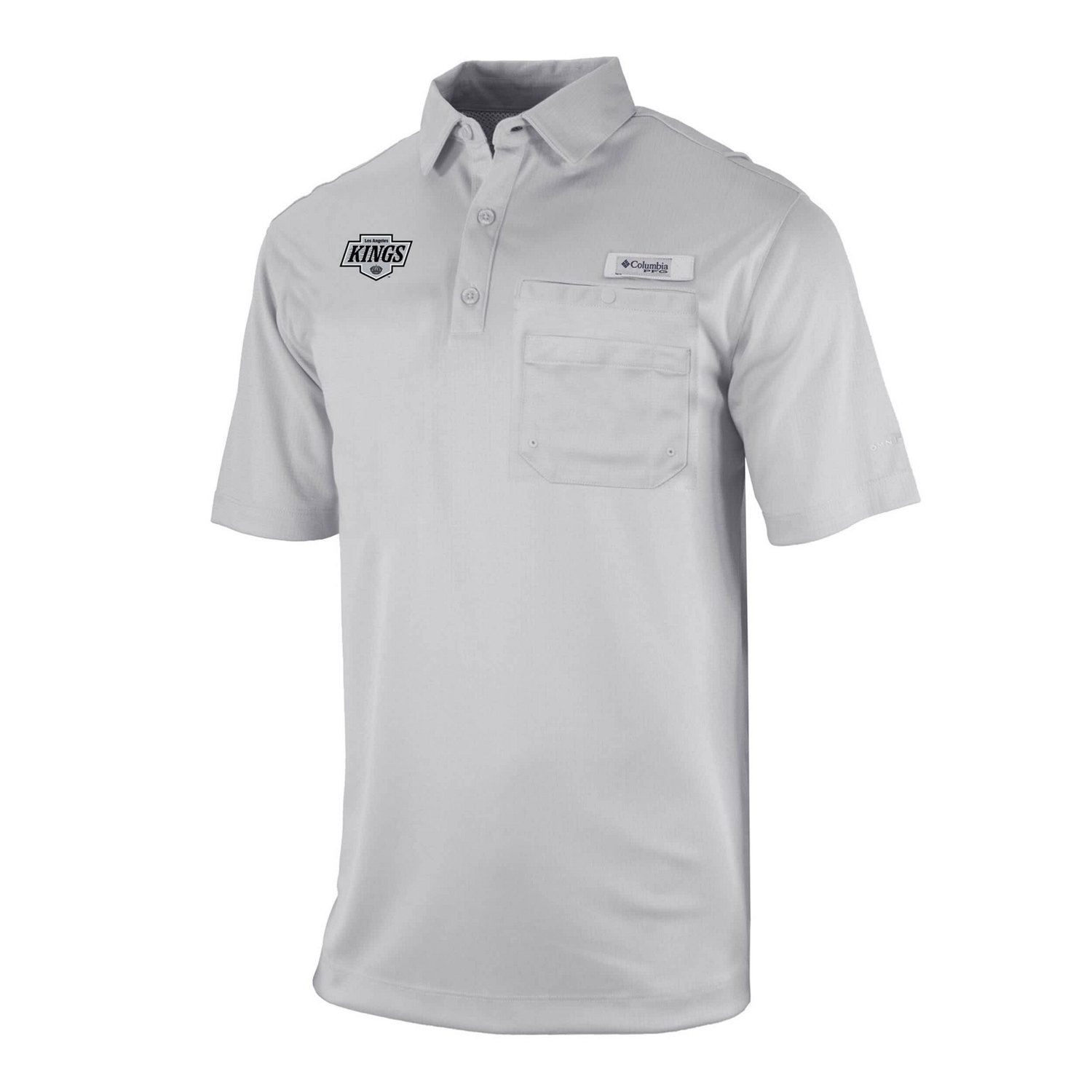 Columbia Los Angeles Kings Flycaster Omni-Wick Pocket Polo - view number 2