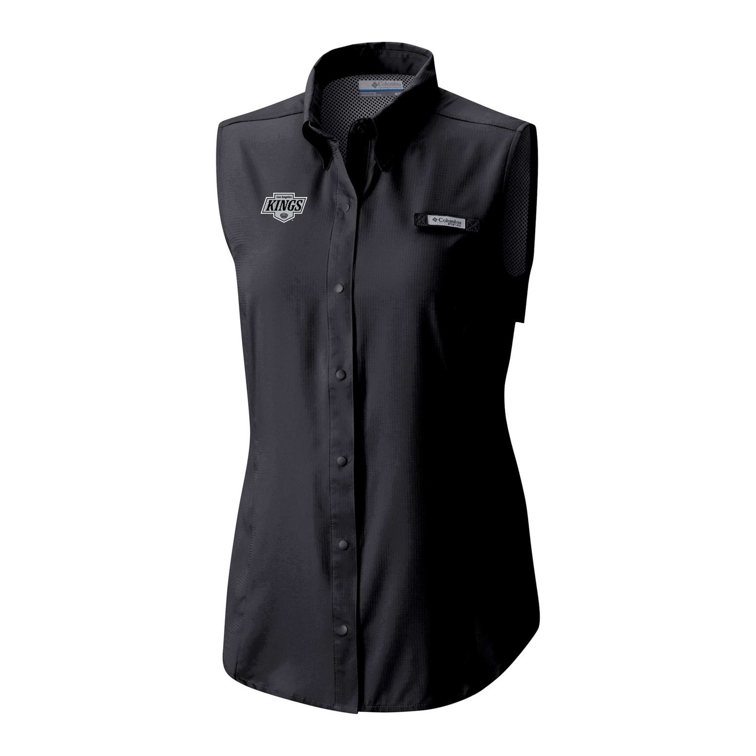 Columbia Los Angeles Kings Tamiami Omni-Shade Sleeveless Button-Up Shirt                                                         - view number 2