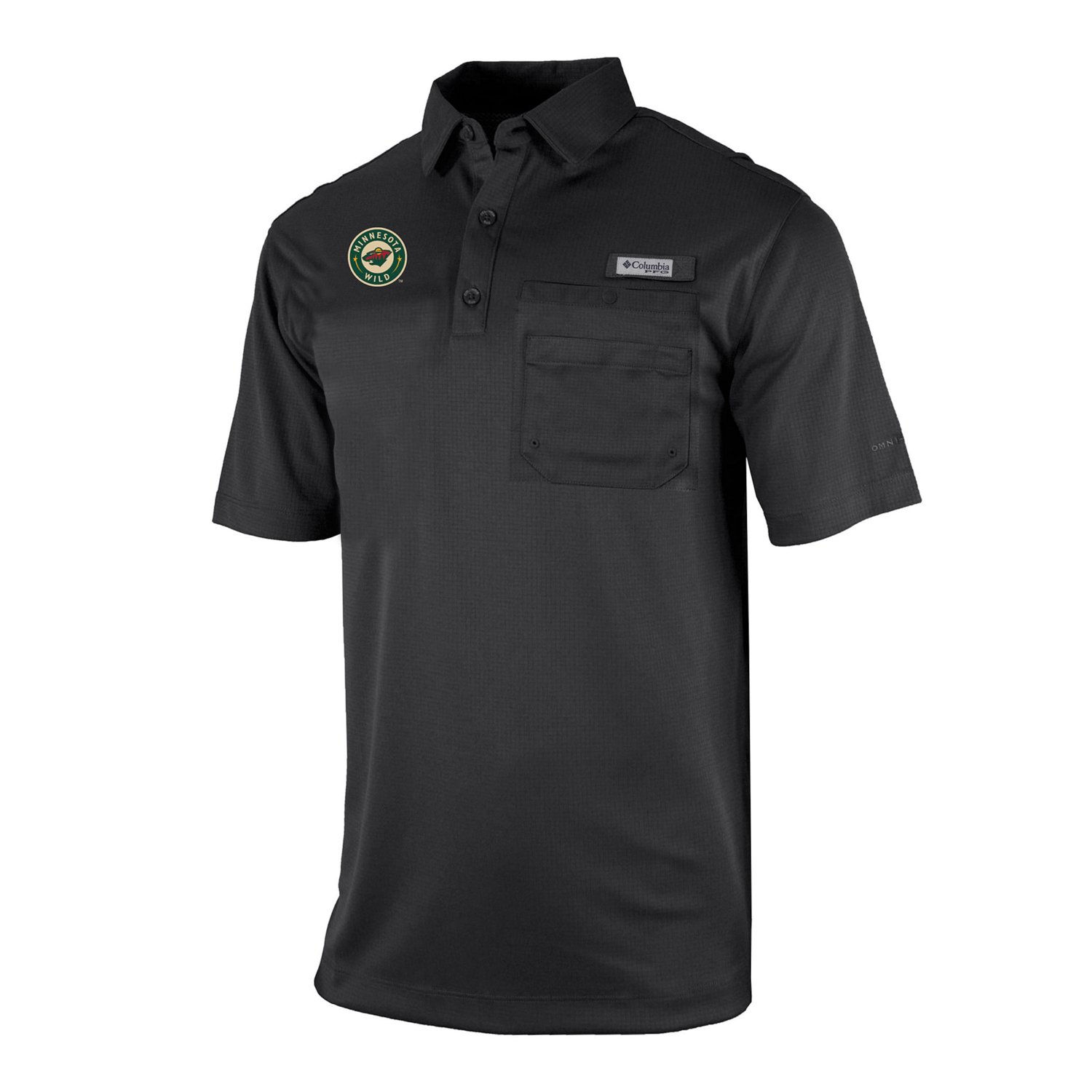 Columbia Minnesota Wild Flycaster Omni-Wick Pocket Polo - view number 2