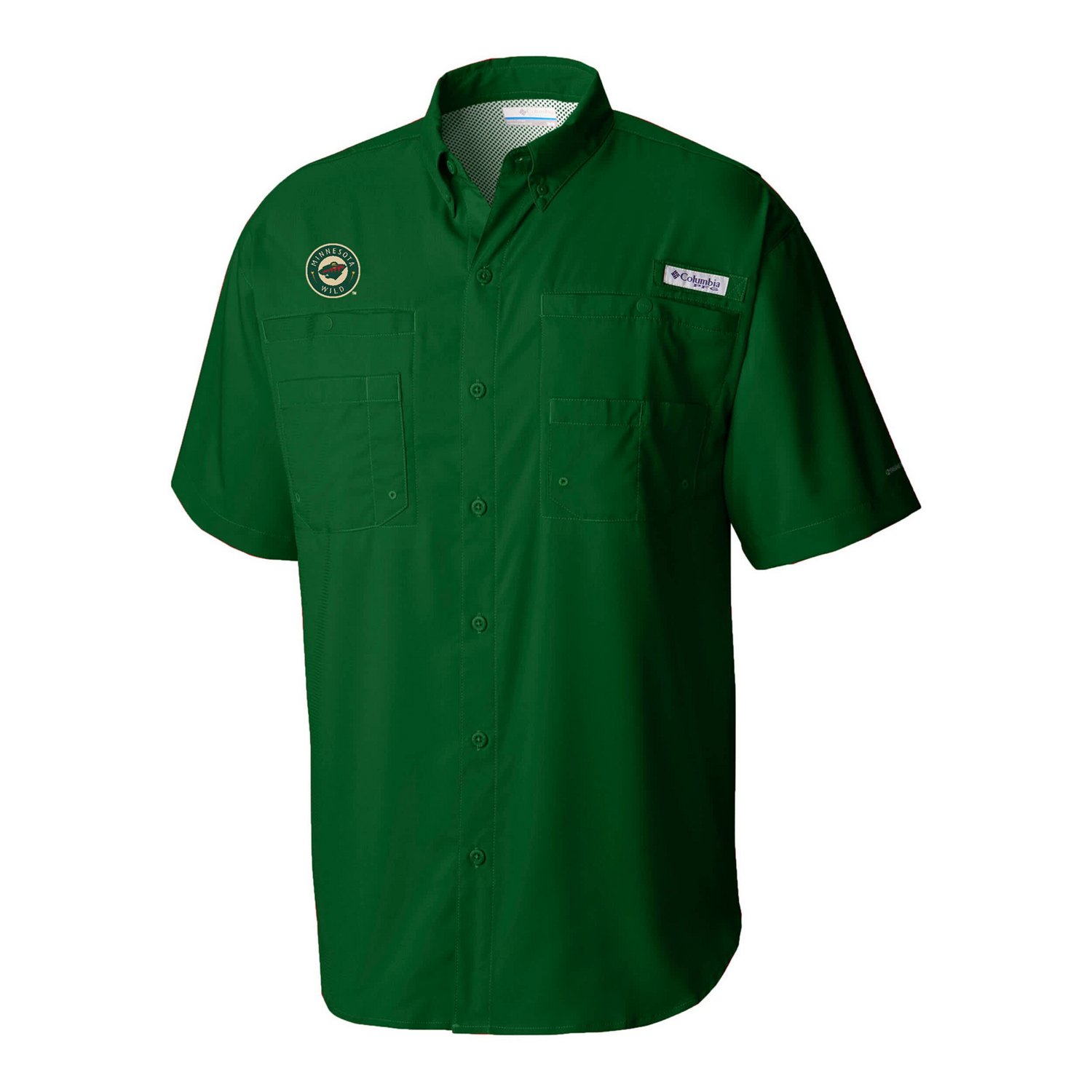 Columbia Minnesota Wild Tamiami Short Sleeve Omni-Wick Button-Down Shirt - view number 2