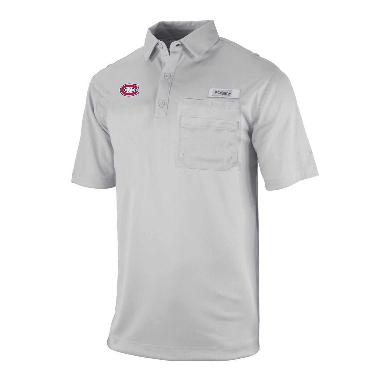 Columbia Montreal Canadiens Flycaster Omni-Wick Pocket Polo - view number 2