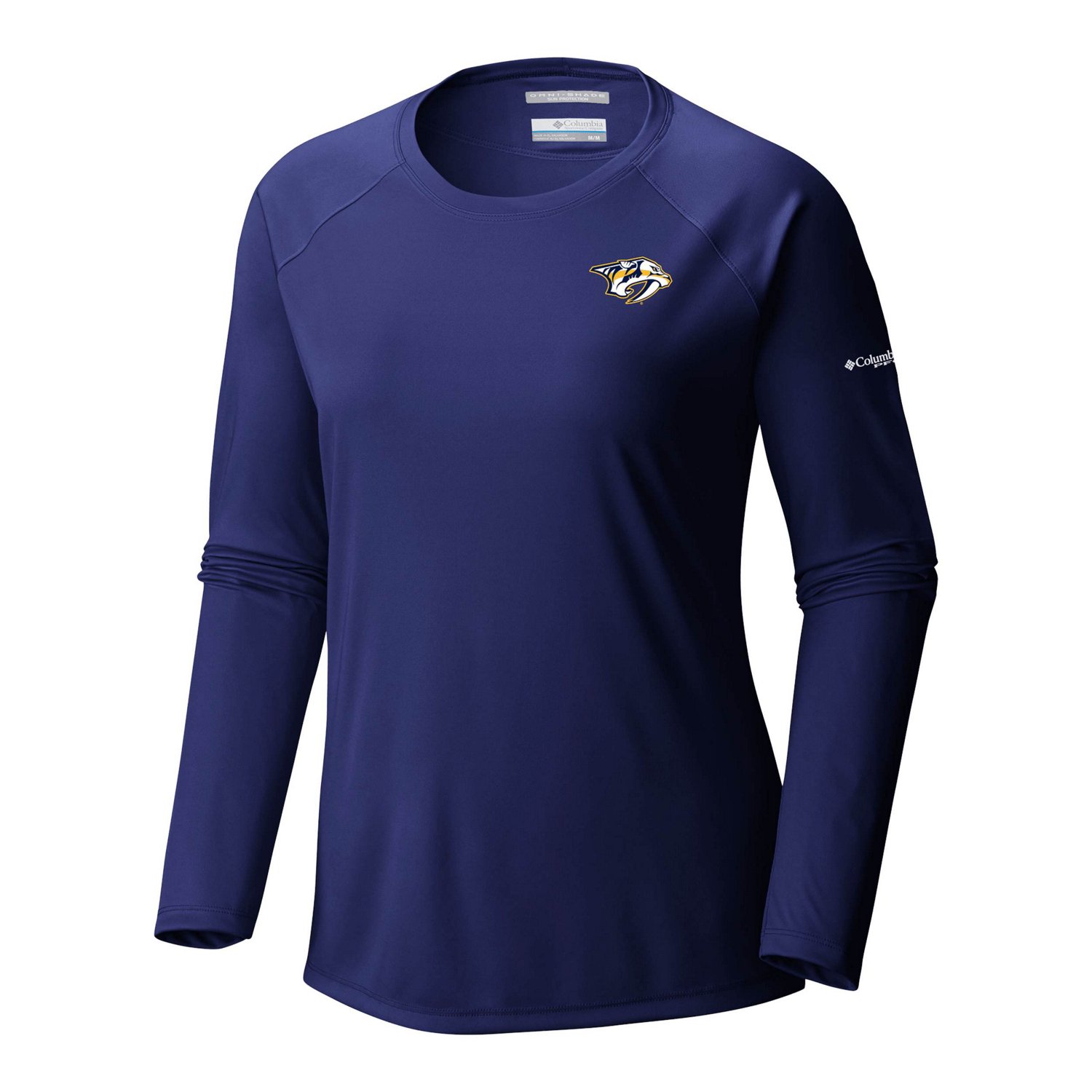Columbia Nashville Predators Omni-Shade Tidal Tee II Raglan Long Sleeve T-Shirt - view number 2