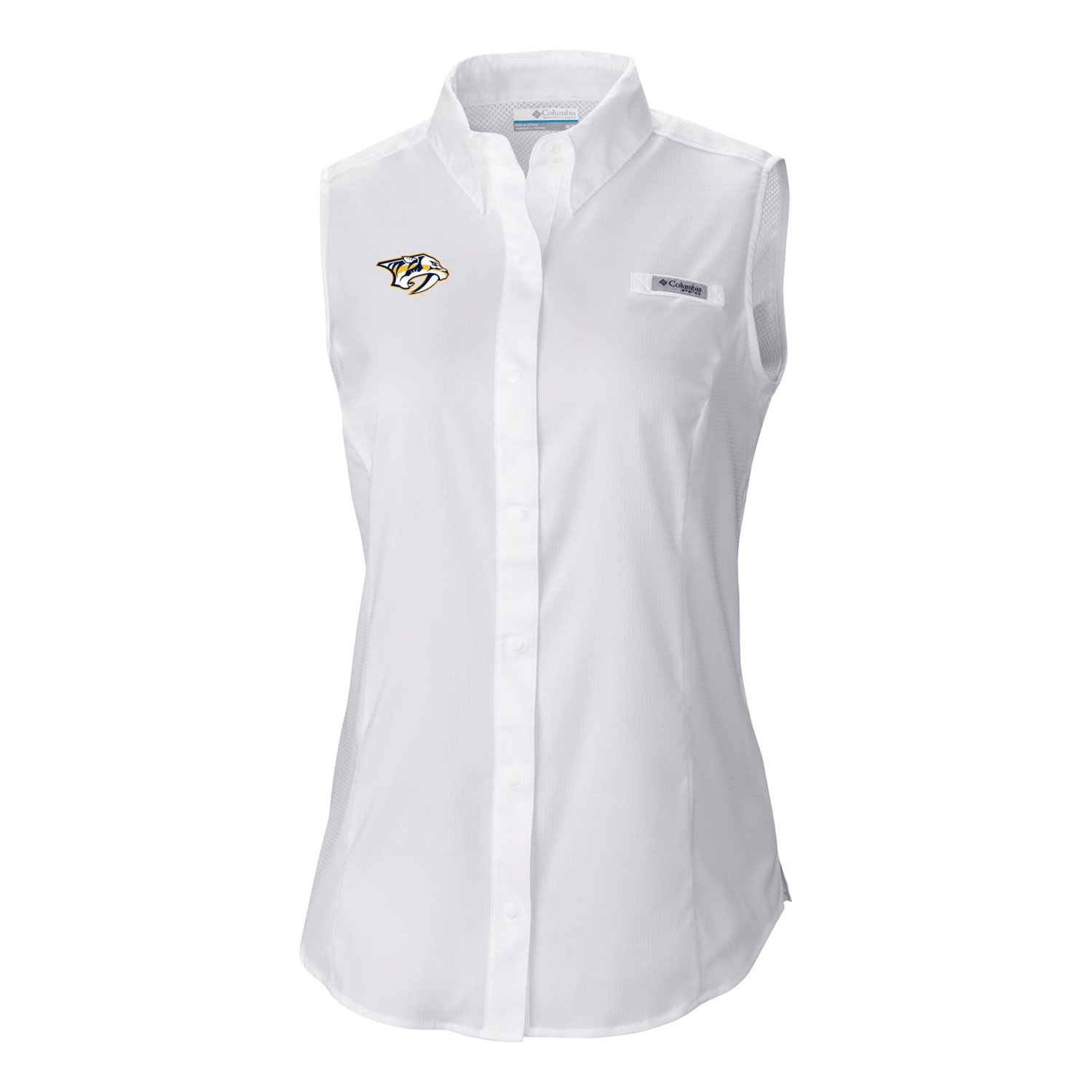 Columbia Nashville Predators Tamiami Omni-Shade Sleeveless Button-Up Shirt - view number 2