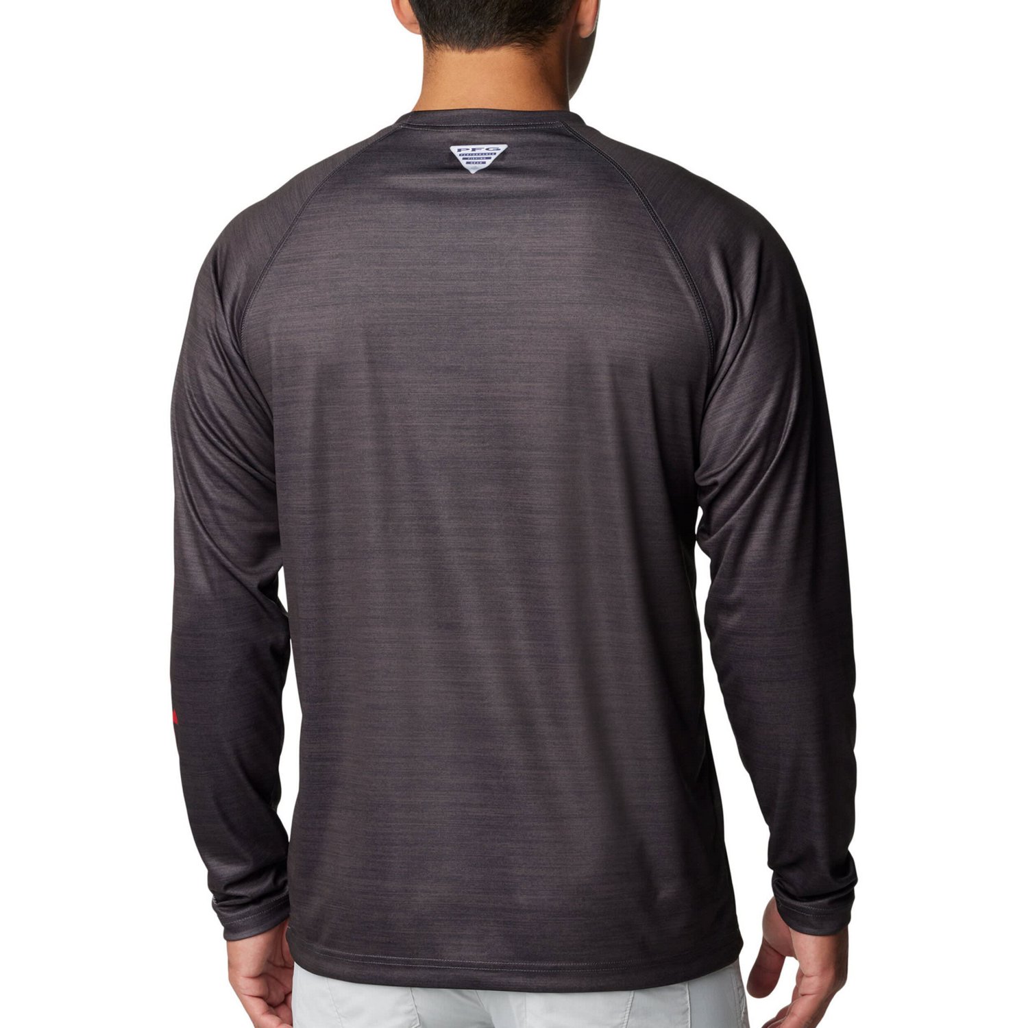 Columbia Nebraska Huskers PFG Terminal Tackle Omni-Shade Raglan Long Sleeve T-Shirt - view number 2