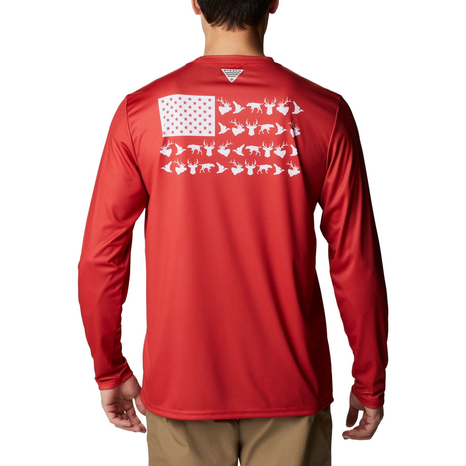 Columbia Nebraska Huskers Terminal Shot Omni-Shade Omni-Wick Long Sleeve T-Shirt - view number 2