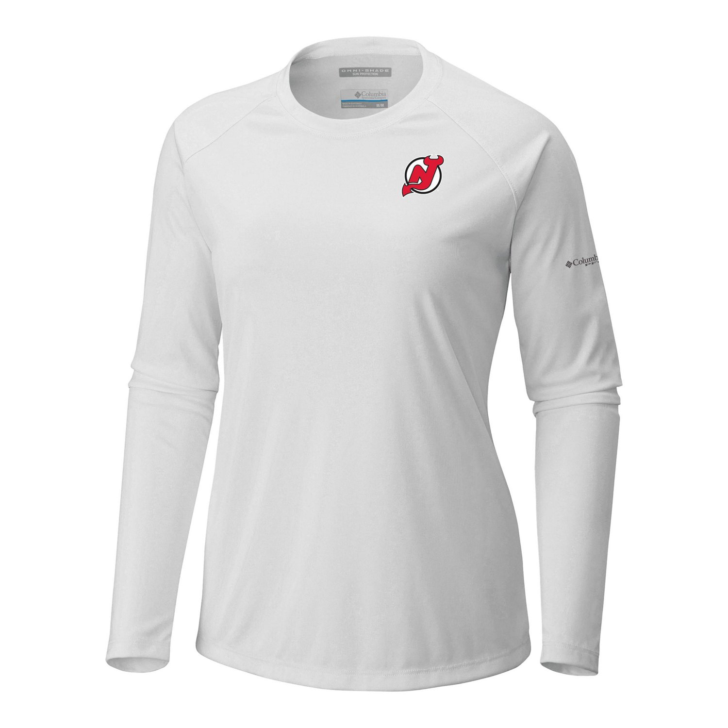 Columbia New Jersey Devils Omni-Shade Tidal Tee II Raglan Long Sleeve T-Shirt - view number 2