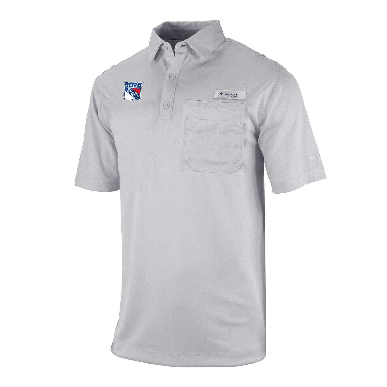 Columbia New York Rangers Flycaster Omni-Wick Pocket Polo - view number 2
