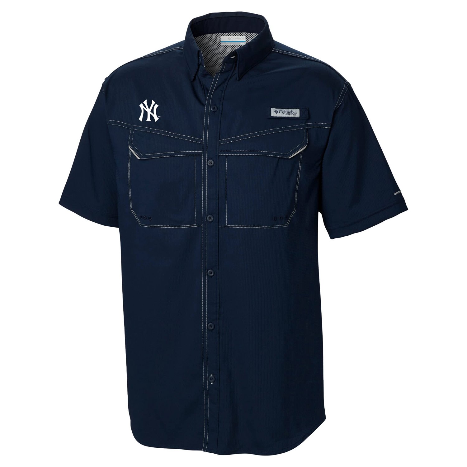 Columbia New York Yankees Omni-Wick Low Drag Offshore Button-Up Shirt - view number 2