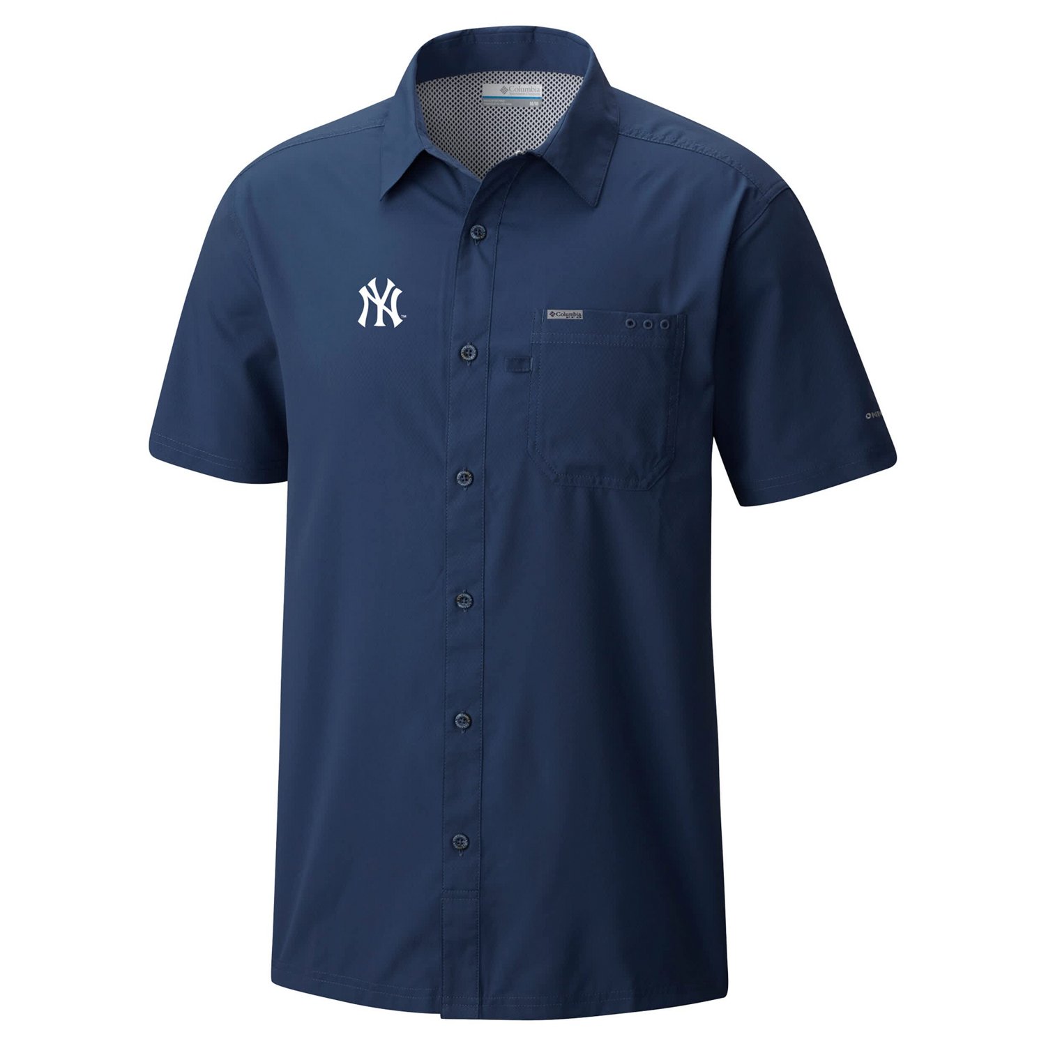 Columbia New York Yankees Slack Tide Omni-Wick Button-Up Camp Shirt                                                              - view number 2