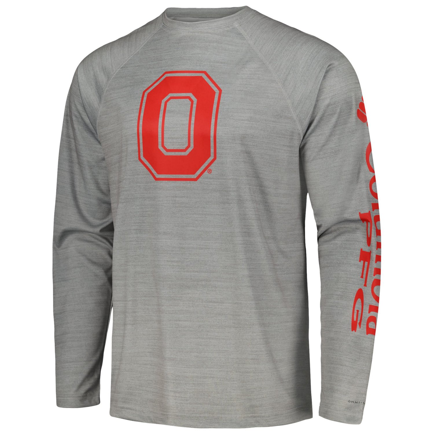 Columbia Ohio State Buckeyes PFG Terminal Tackle Omni-Shade Raglan Long Sleeve T-Shirt - view number 2