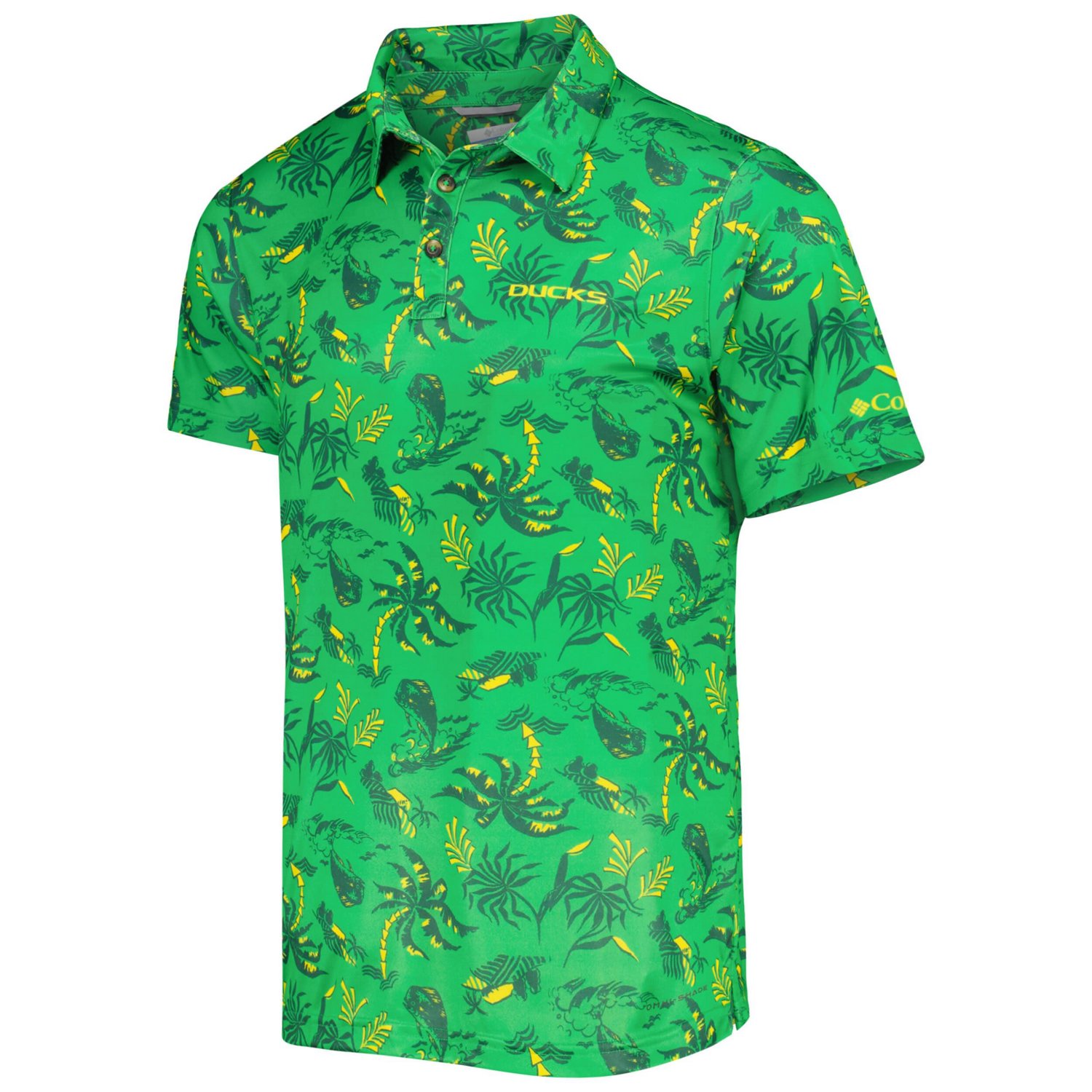 Columbia Oregon Ducks Super Terminal Tackle Omni-Shade Polo