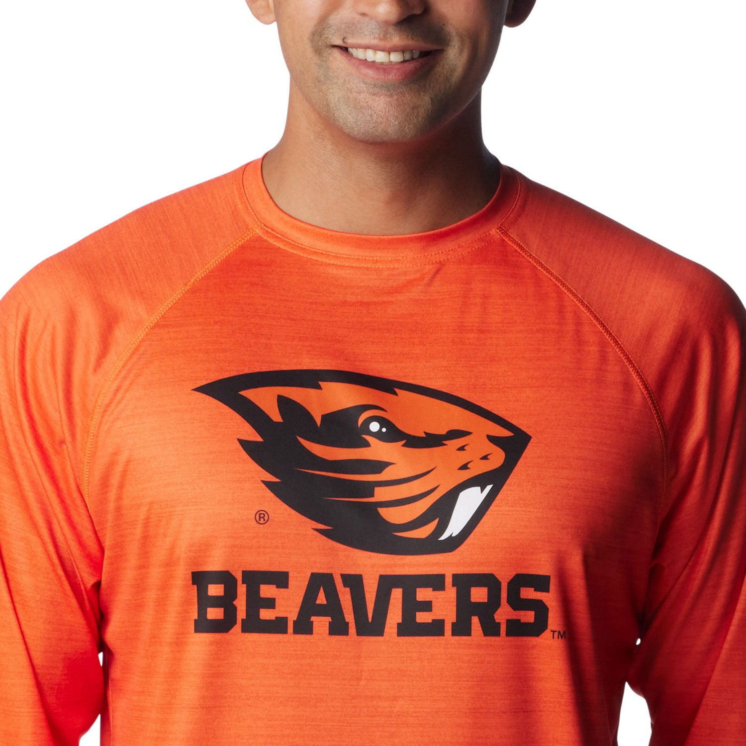 Columbia Oregon State Beavers PFG Terminal Tackle Omni-Shade Raglan Long Sleeve T-Shirt - view number 3