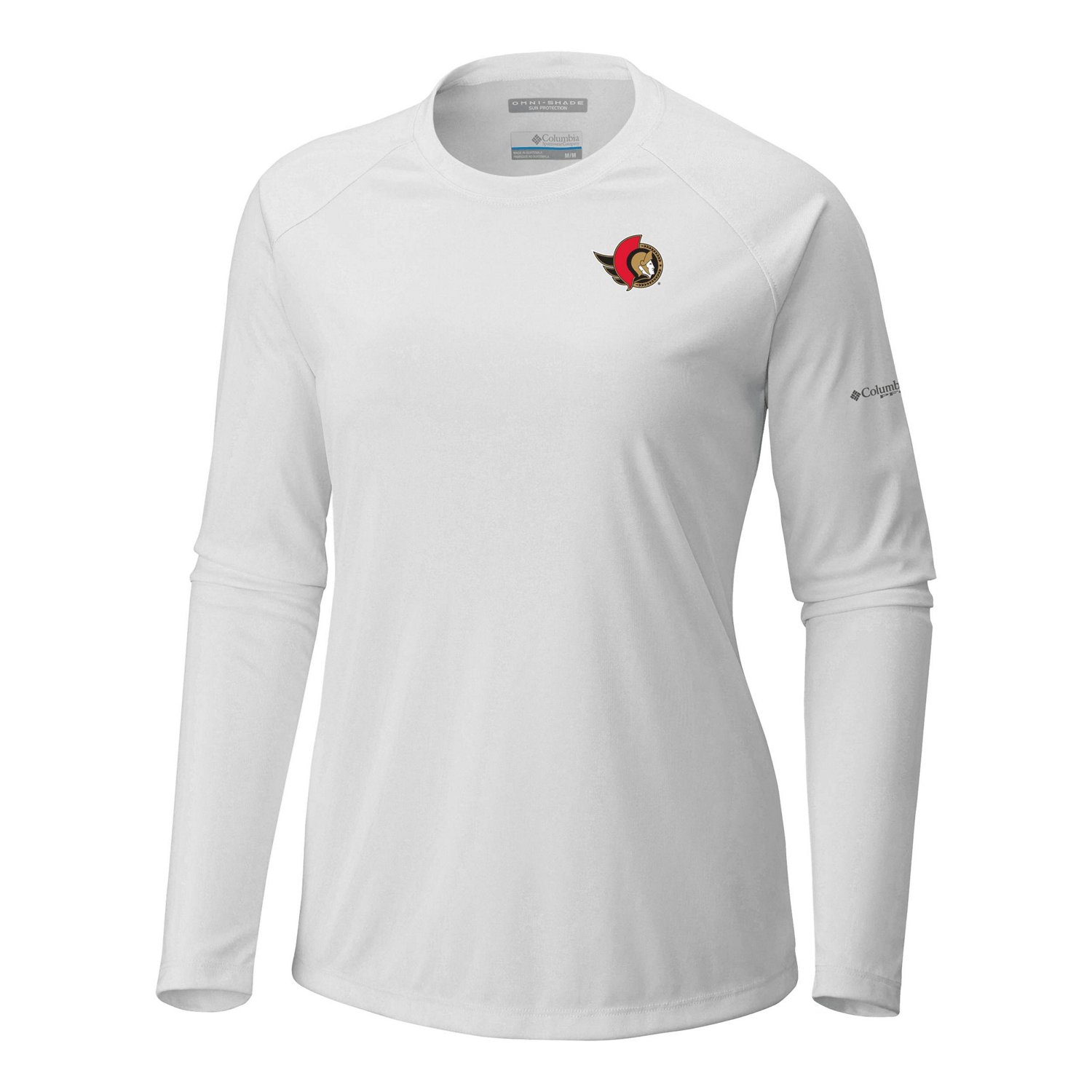 Columbia Ottawa Senators Omni-Shade Tidal Tee II Raglan Long Sleeve T-Shirt - view number 2