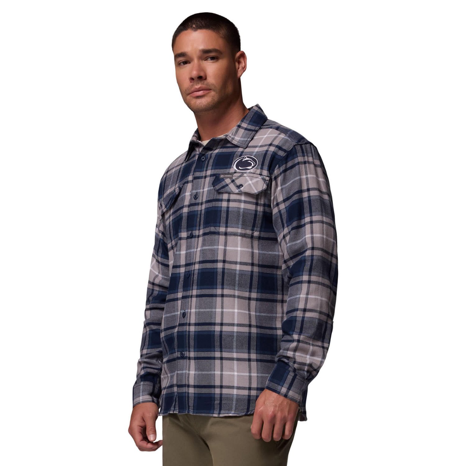 Columbia Penn State Nittany Lions Flare Gun Omni-Wick Flannel Long Sleeve Button-Up Shirt - view number 3