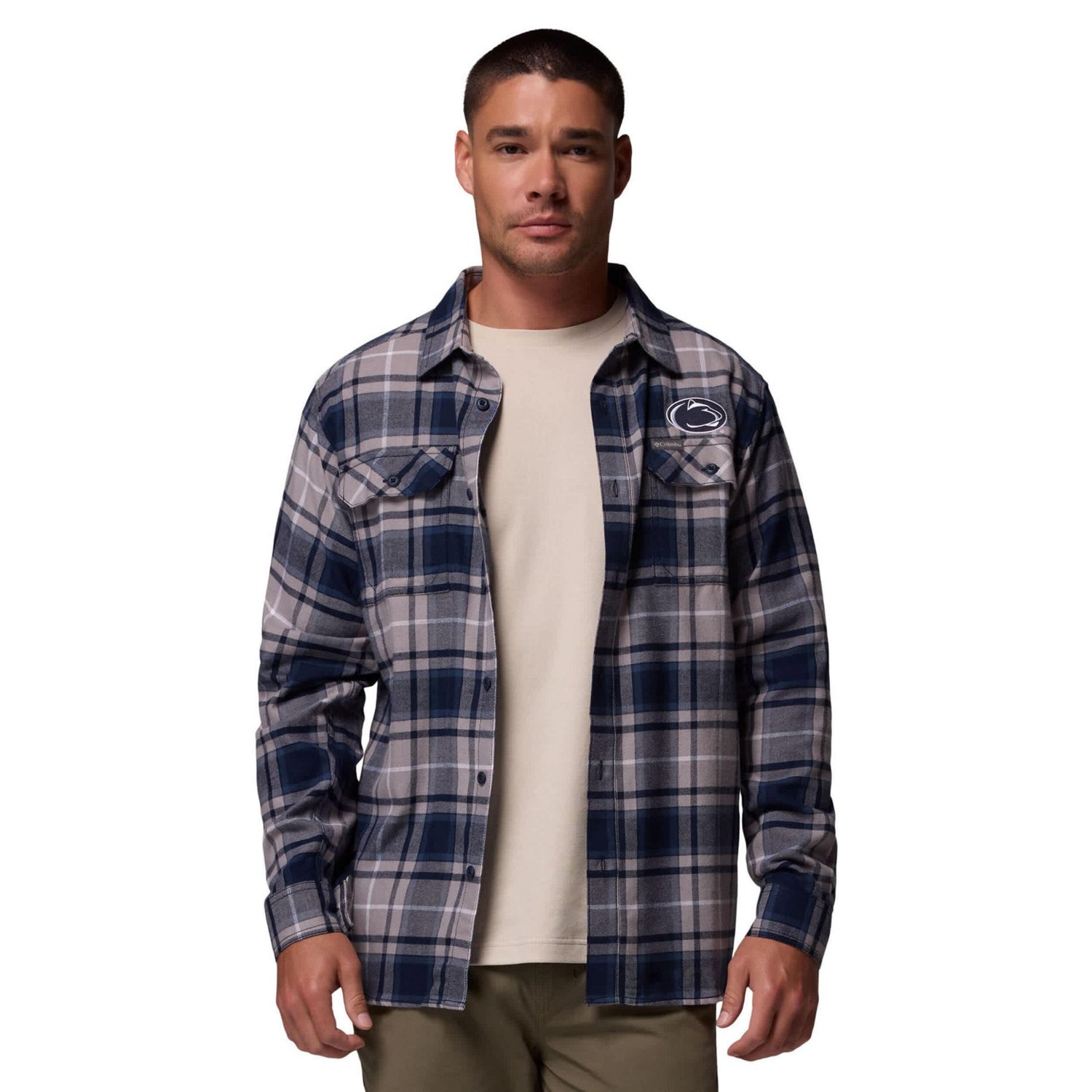 Columbia Penn State Nittany Lions Flare Gun Omni-Wick Flannel Long Sleeve Button-Up Shirt - view number 4