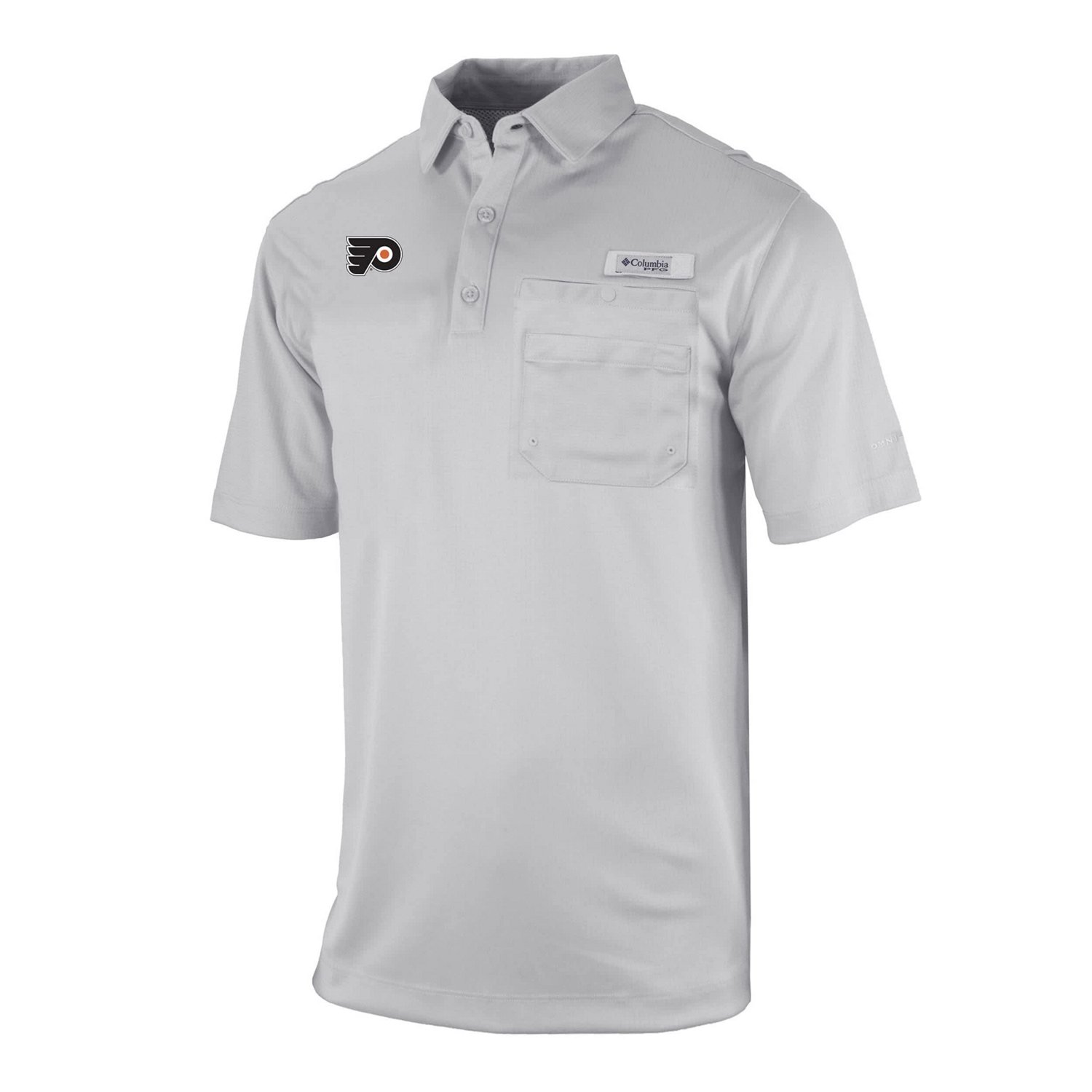Columbia Philadelphia Flyers Flycaster Omni-Wick Pocket Polo - view number 2