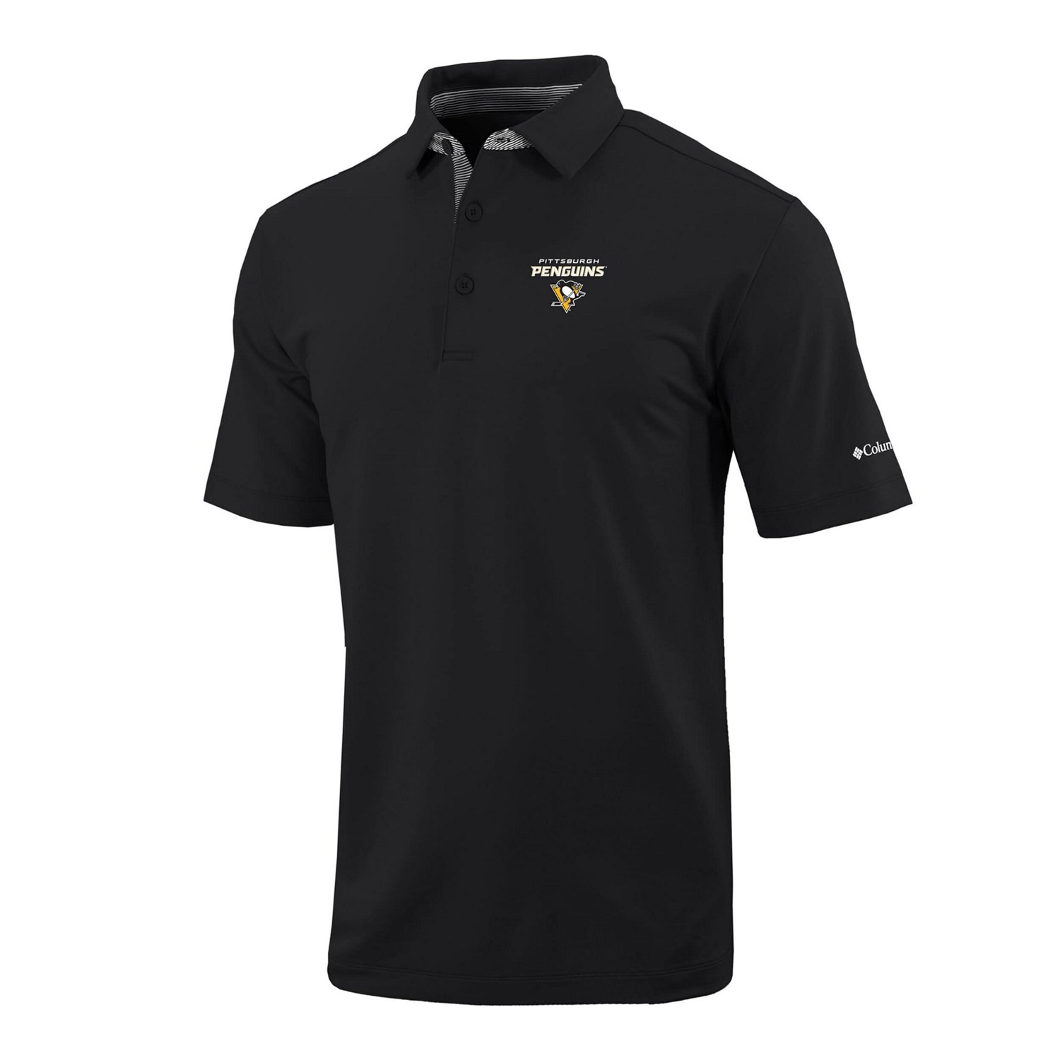 Columbia Pittsburgh Penguins Even Lie Omni-Wick Polo