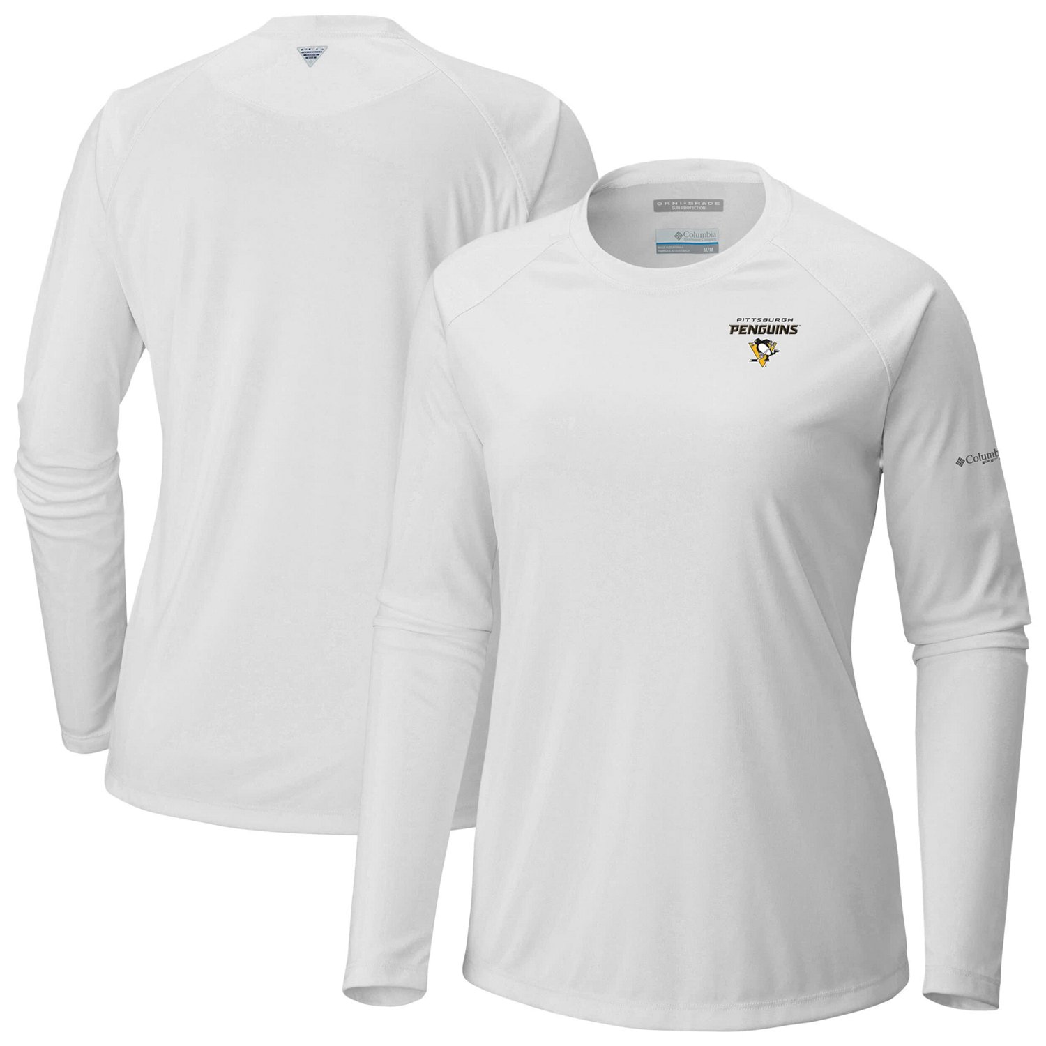 Columbia Pittsburgh Penguins Omni-Shade Tidal Tee II Raglan Long Sleeve T-Shirt
