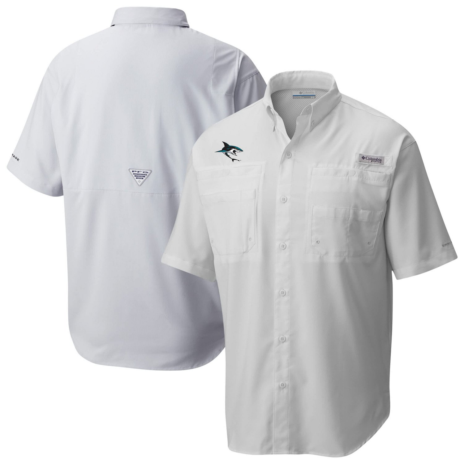 Columbia San Jose Sharks Tamiami Short Sleeve Omni-Wick Button-Down Shirt