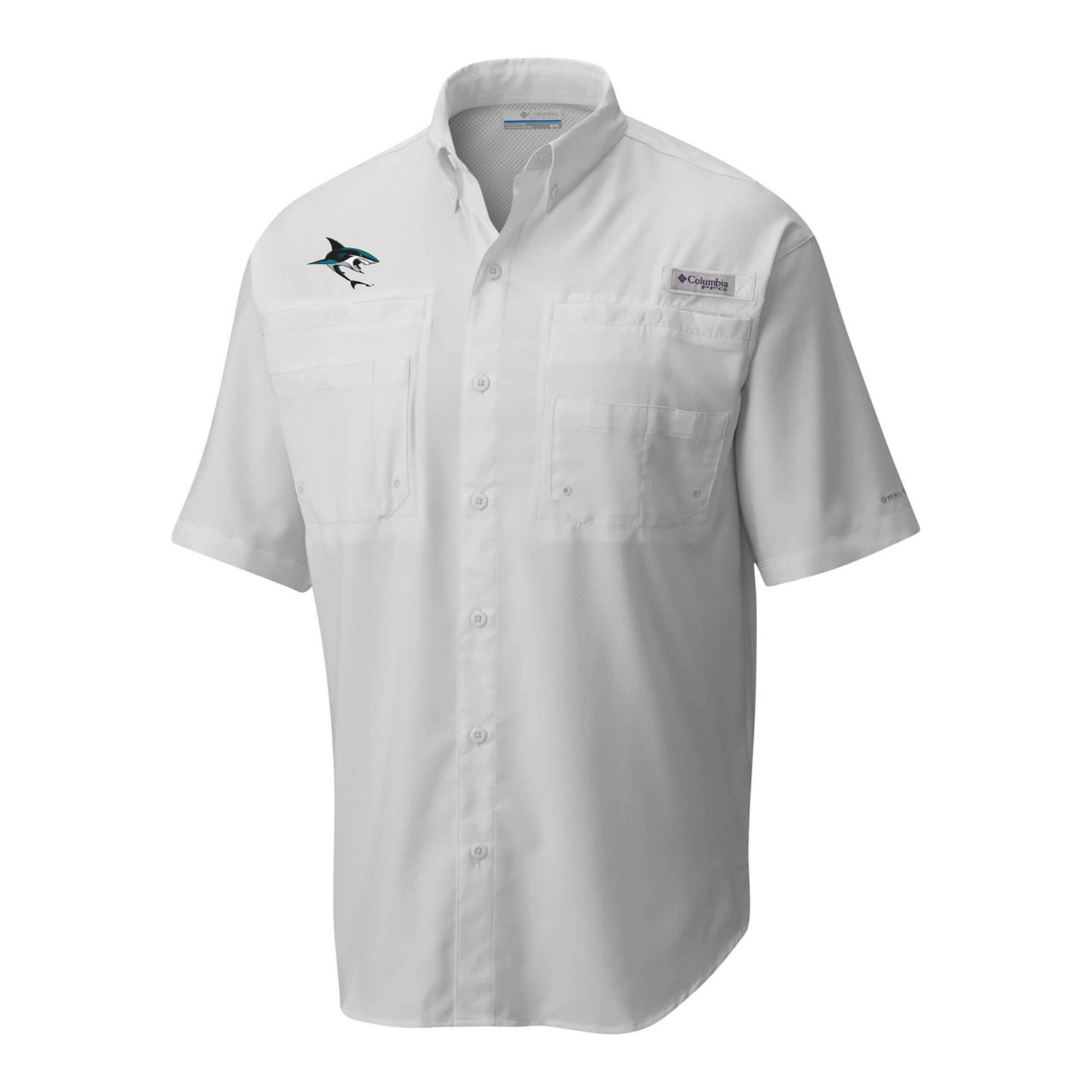 Columbia San Jose Sharks Tamiami Short Sleeve Omni-Wick Button-Down Shirt - view number 2