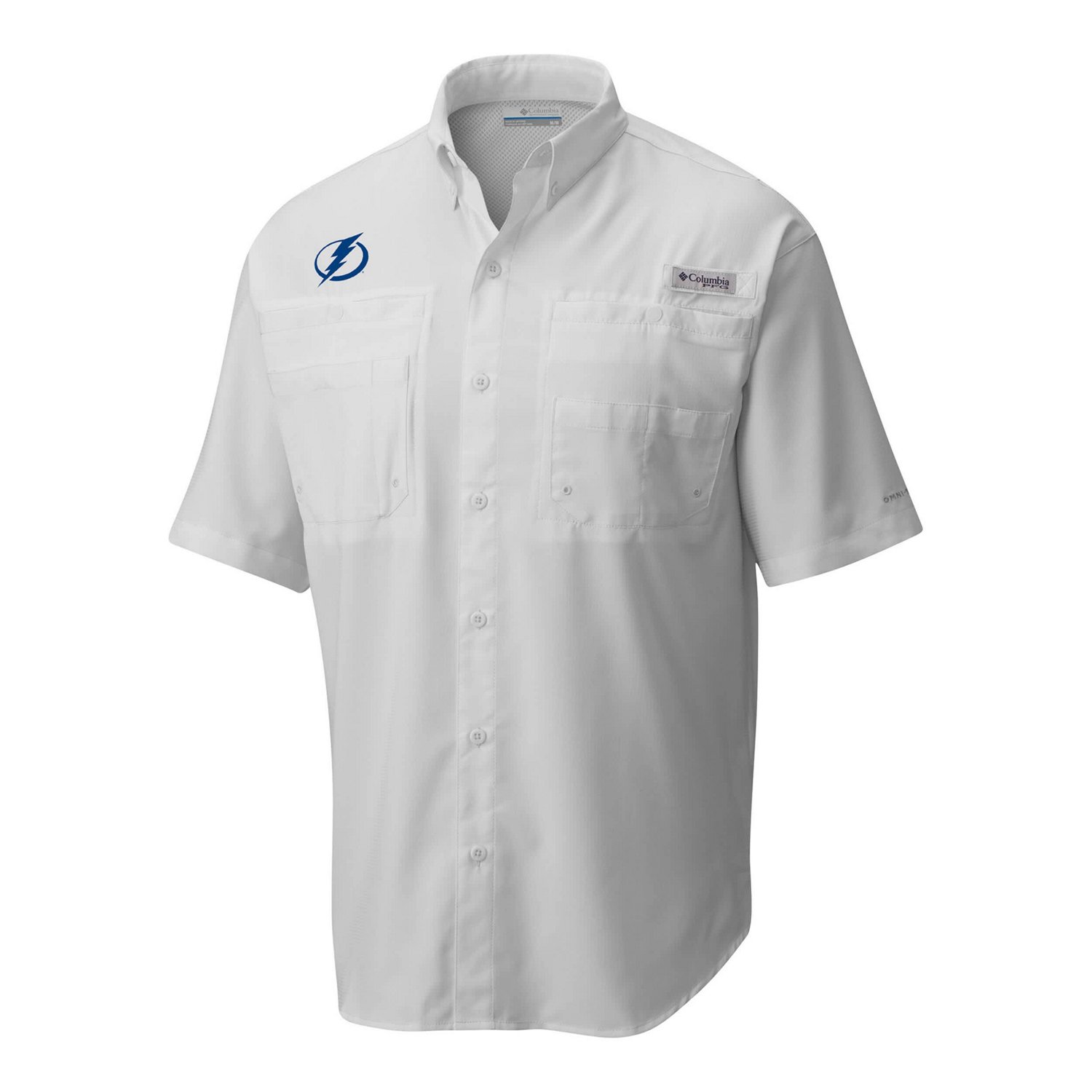 Columbia Tampa Bay Lightning Tamiami Short Sleeve Omni-Wick Button-Down Shirt - view number 2