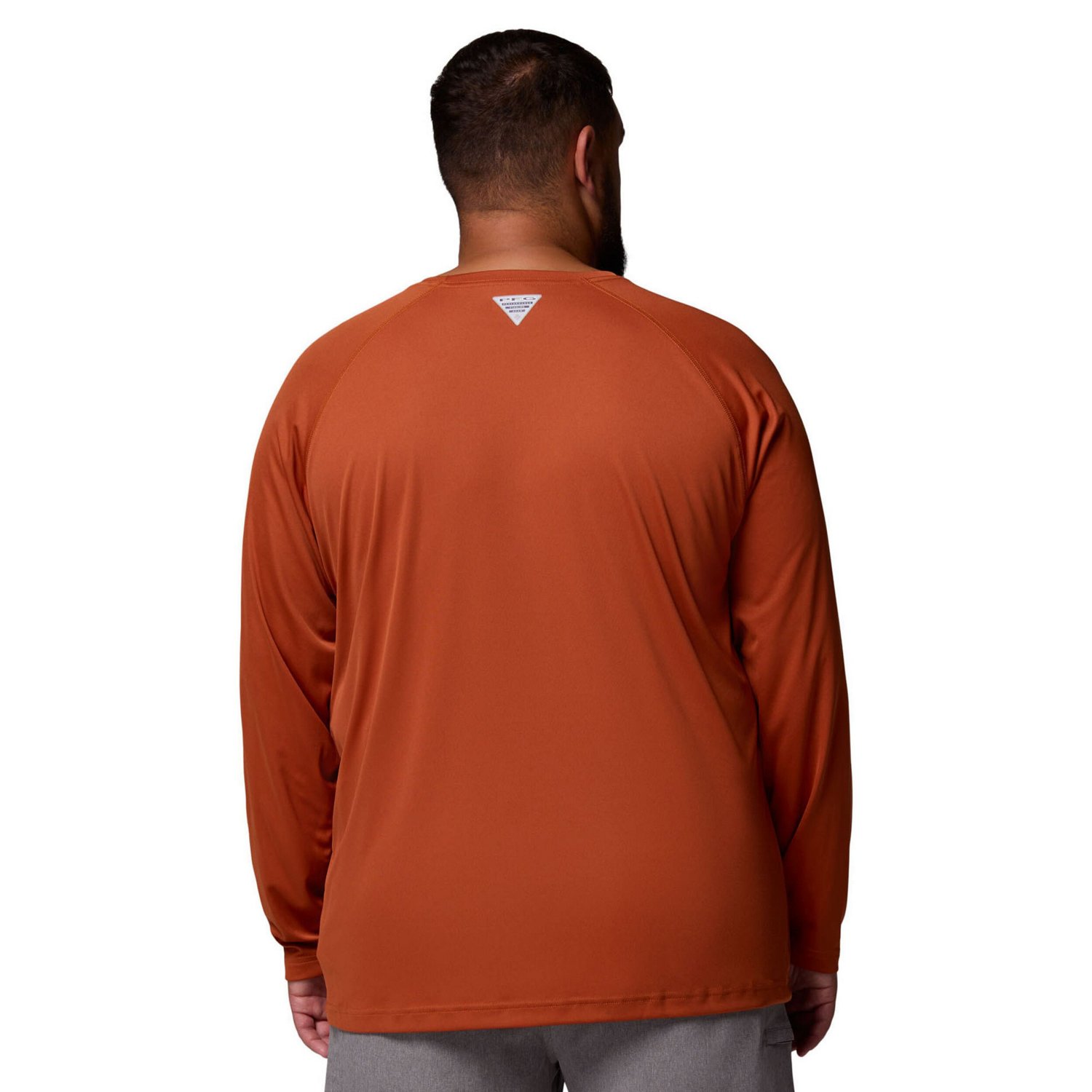 Columbia Texas Longhorns Big  Tall Terminal Tackle Long Sleeve Omni-Shade T-Shirt