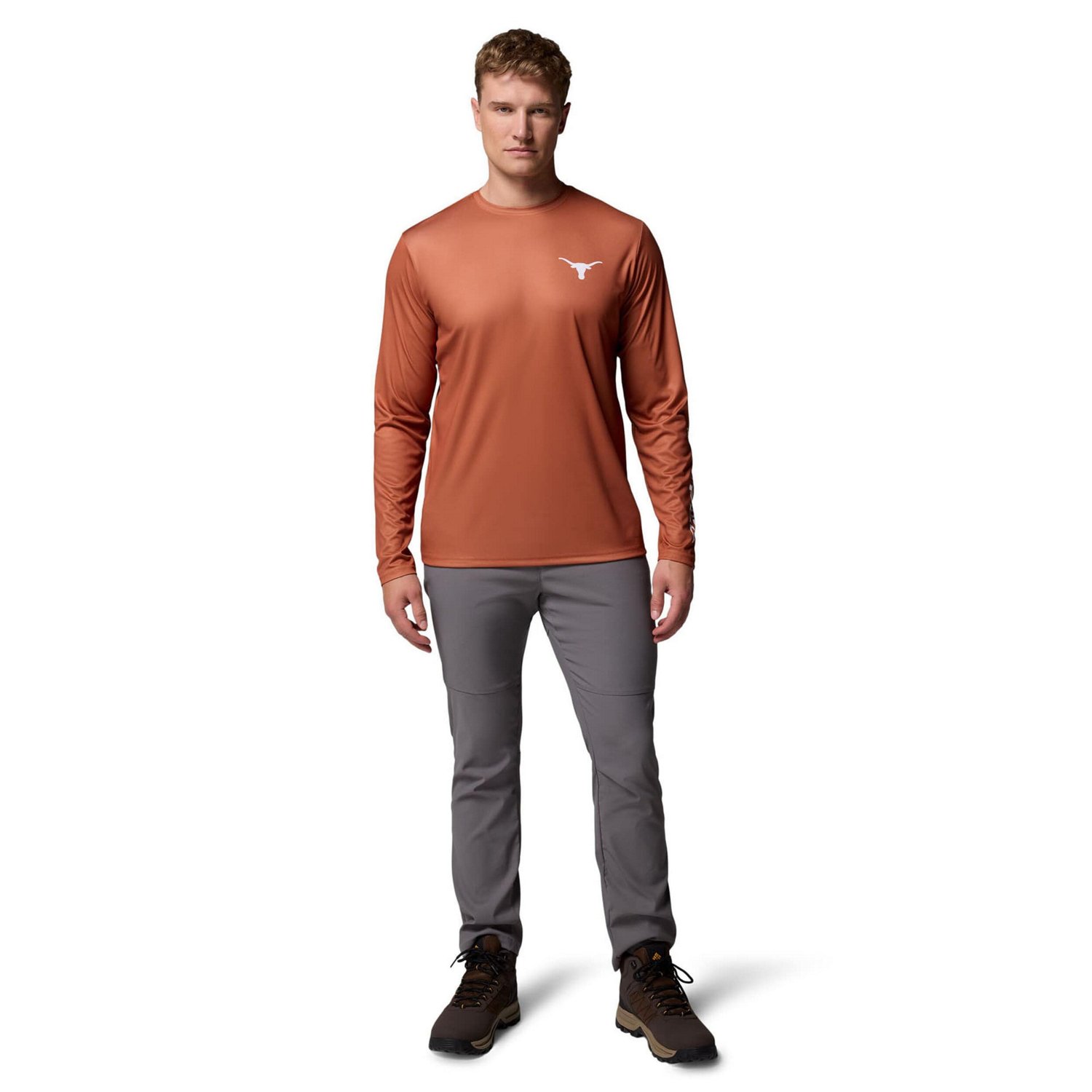 Columbia Texas Texas Longhorns PHG Terminal Shot 3-Hit Long Sleeve T-Shirt - view number 4