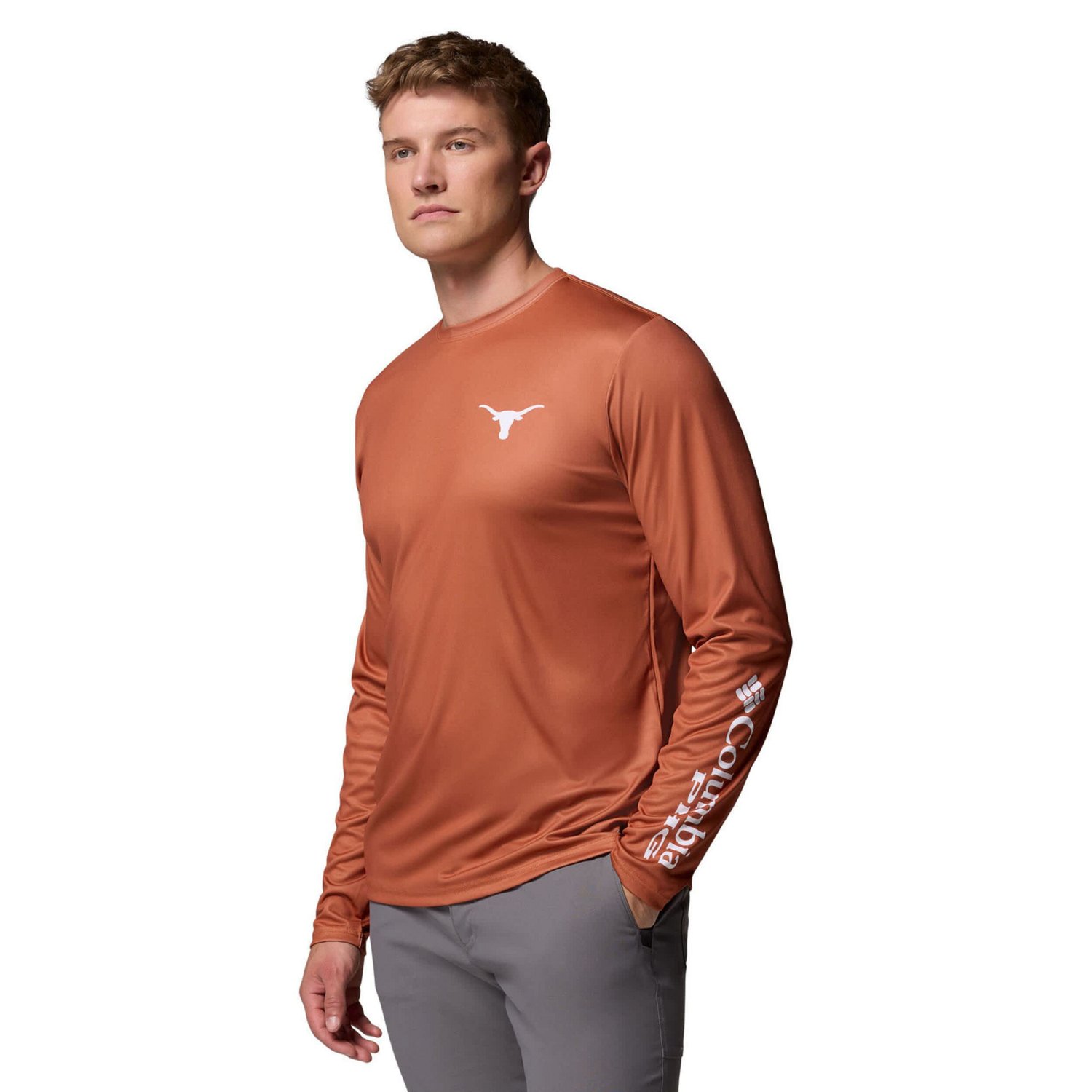 Columbia Texas Texas Longhorns PHG Terminal Shot 3-Hit Long Sleeve T-Shirt - view number 3